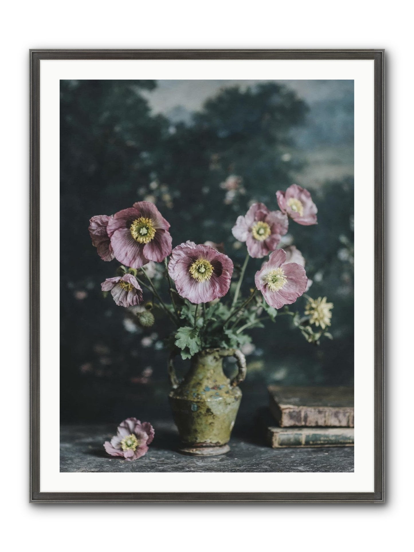 Theatrical Times Framed Print - Slimwoods Black/Silver 30x40