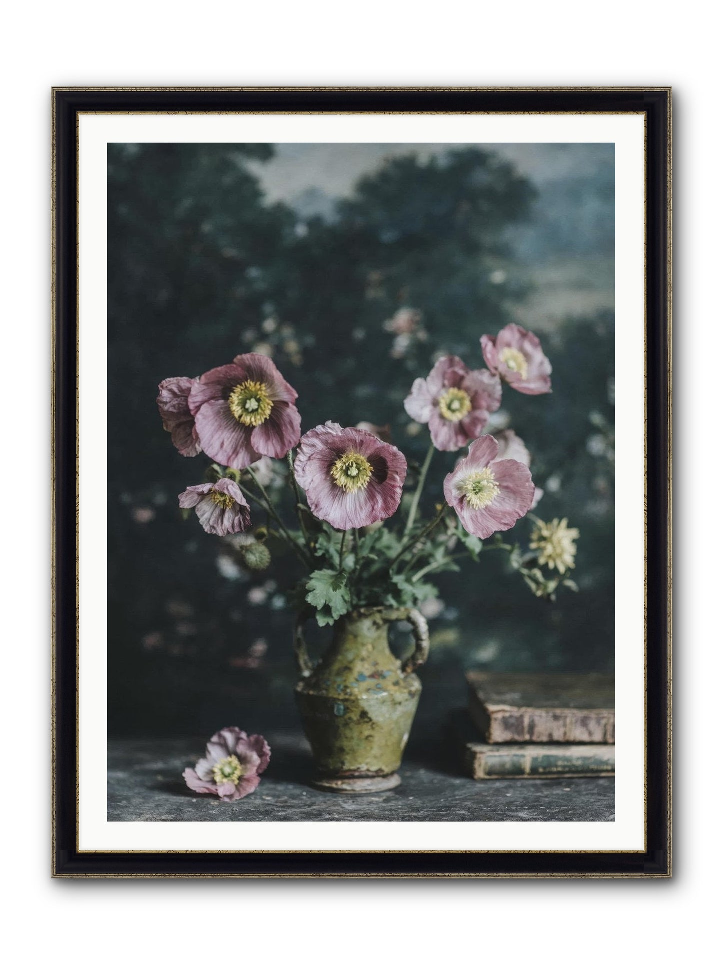 Theatrical Times Framed Print - Black & Gold 36x48