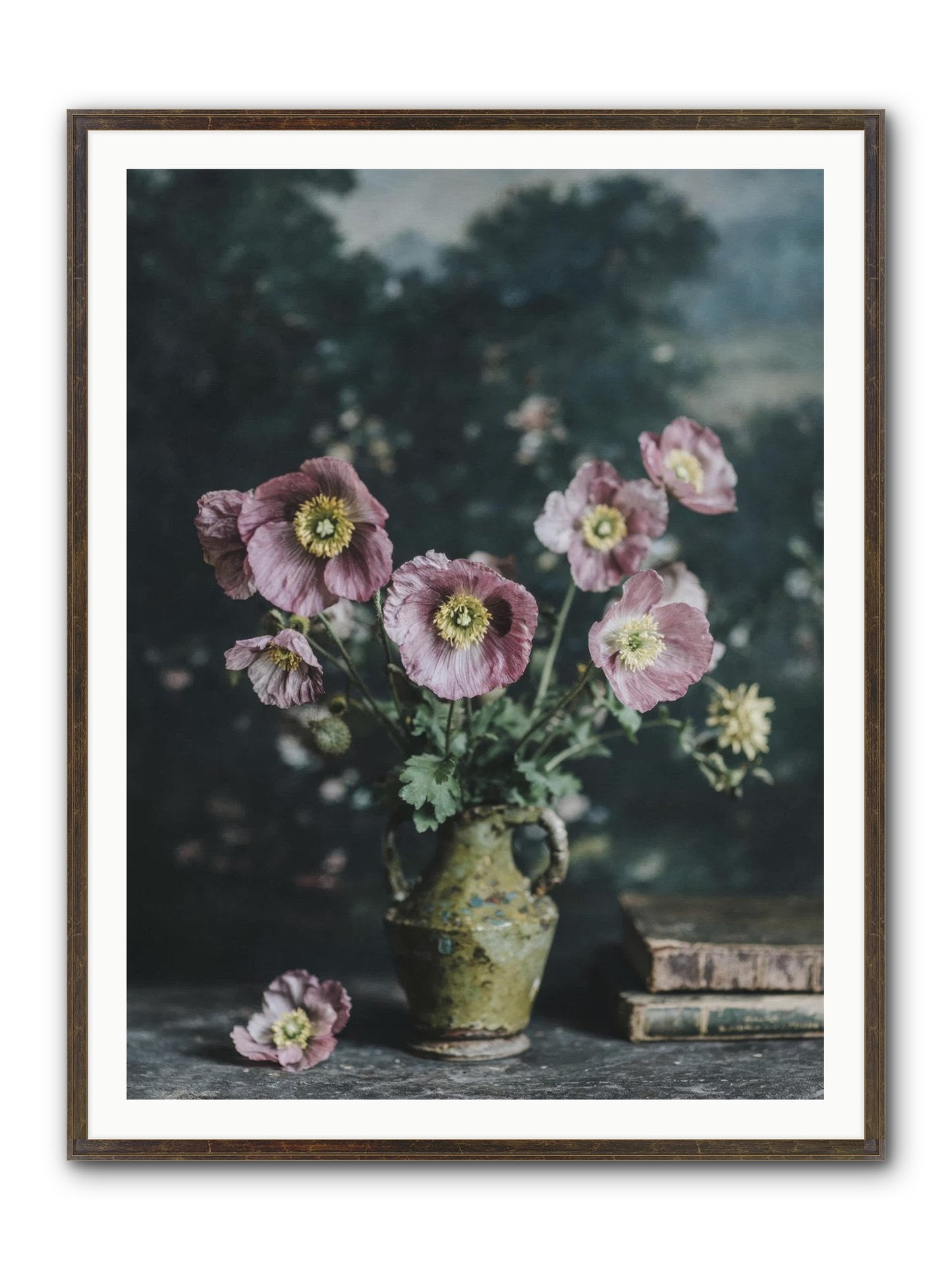 Theatrical Times Framed Print - Slimwoods Black/Gold 36x48