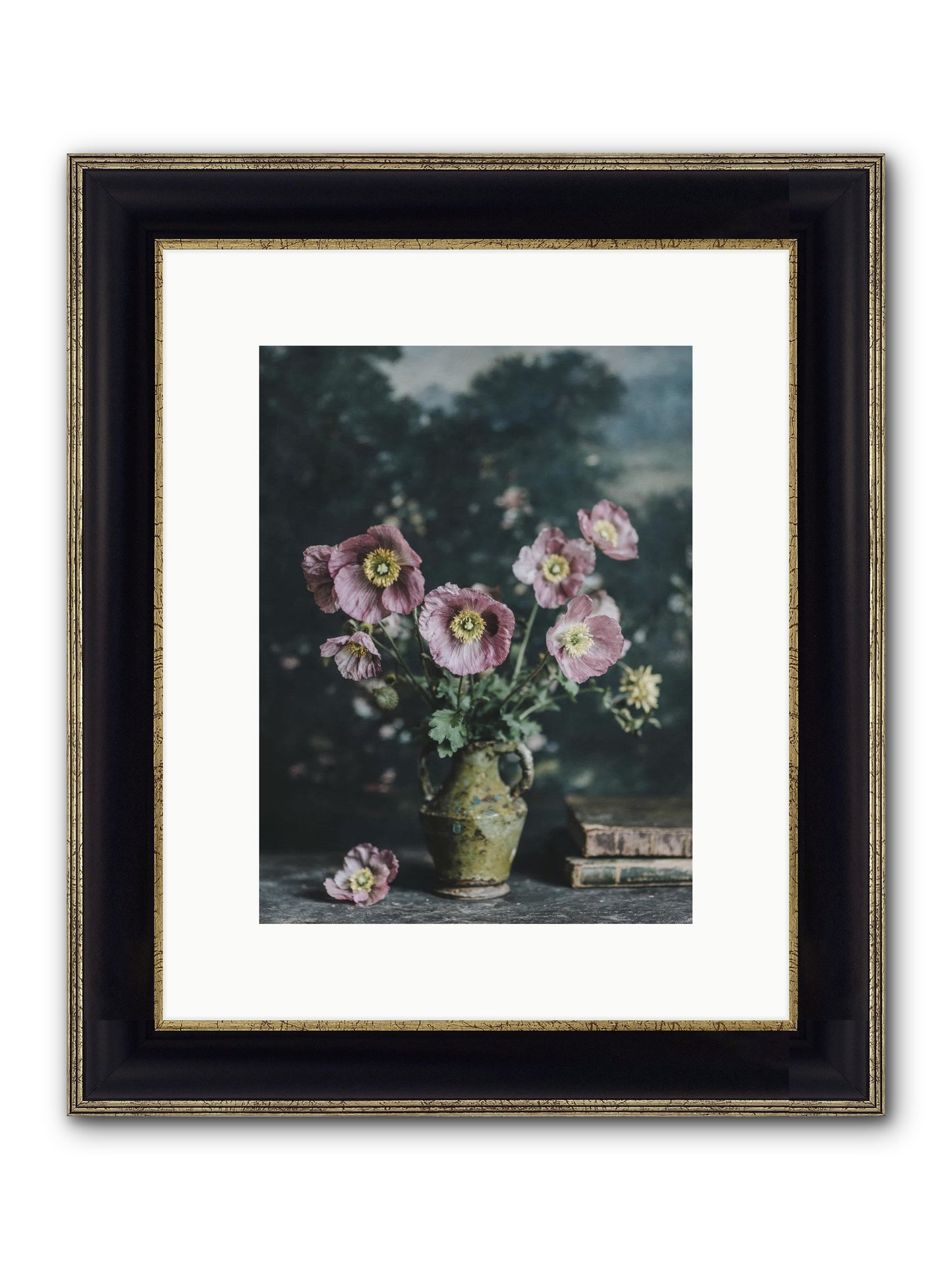 Theatrical Times Framed Print - Black & Gold 9x12