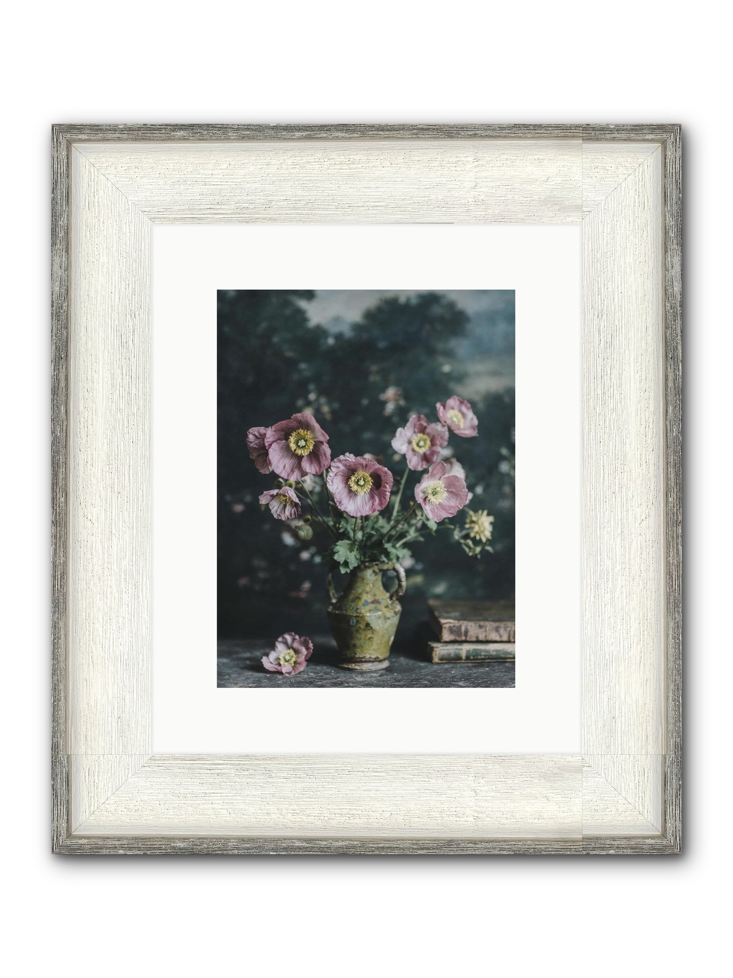 Theatrical Times Framed Print - Driftwood White 9x12
