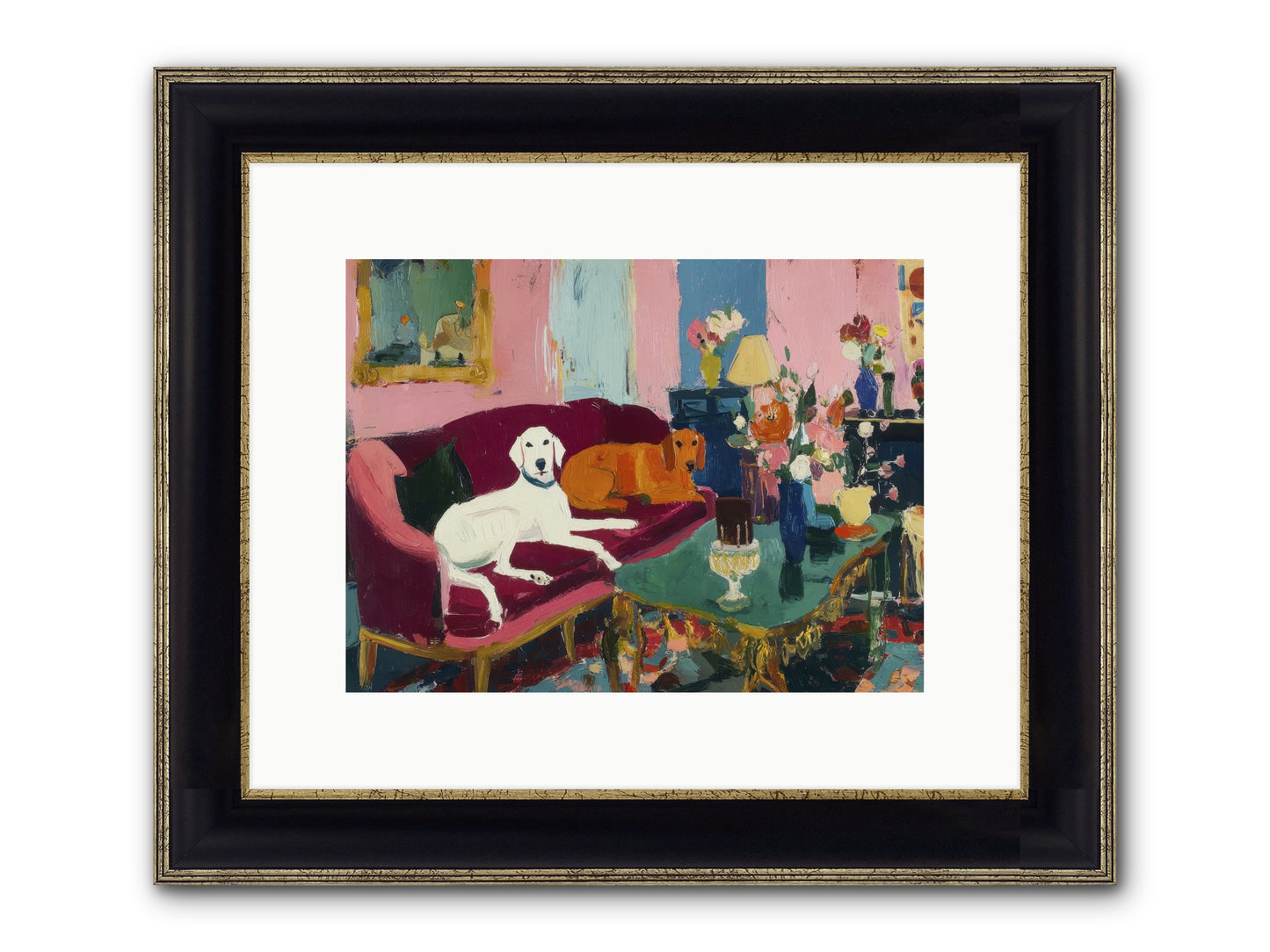 They Lived Well Framed Print - Black & Gold 12x9