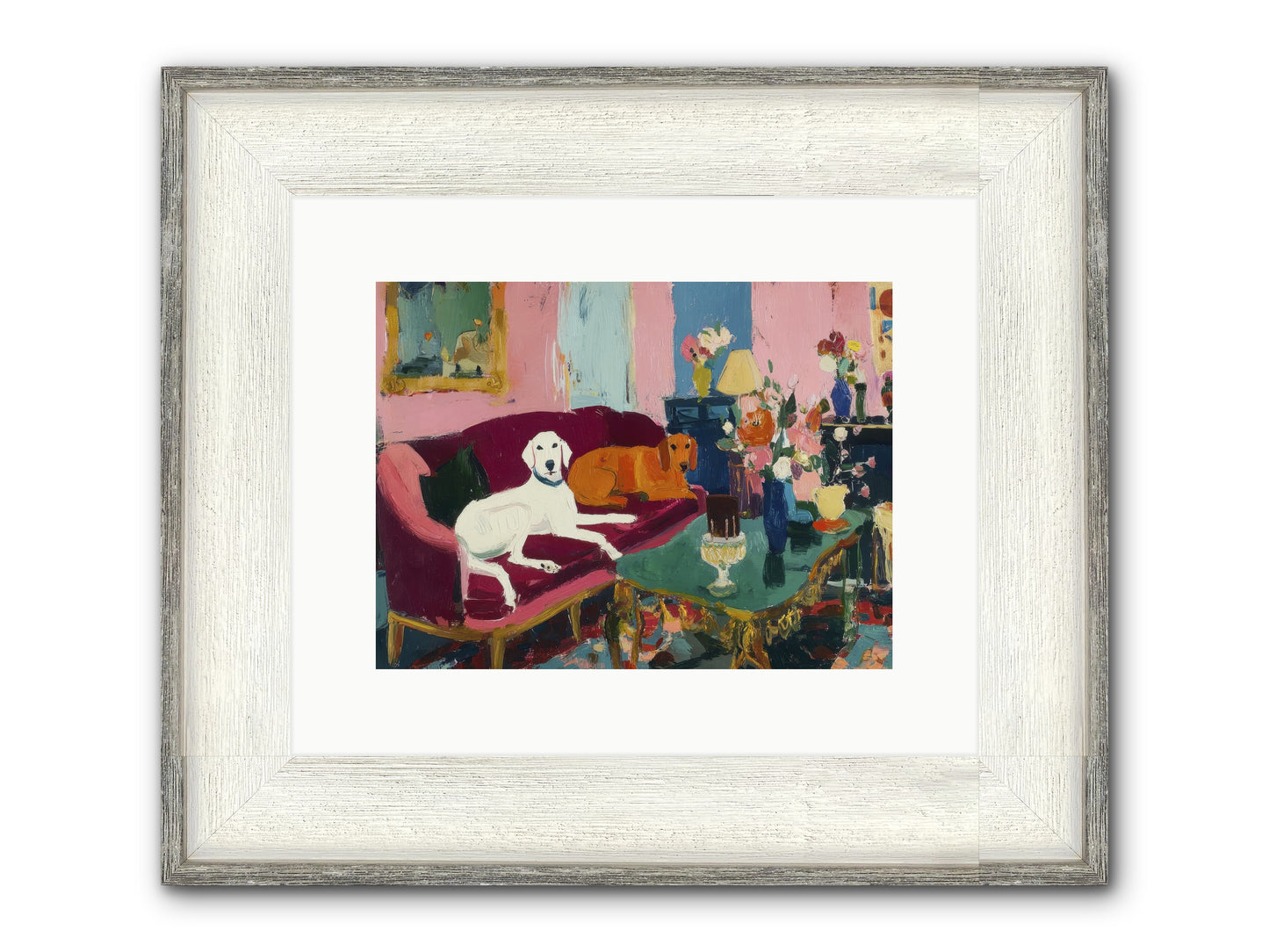 They Lived Well Framed Print - Driftwood White 12x9