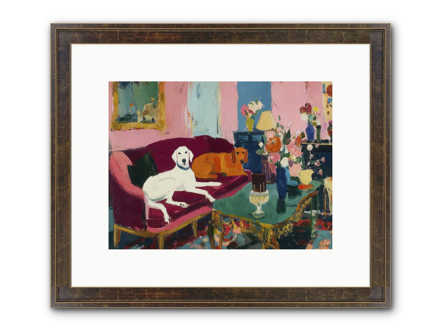 They Lived Well Framed Print - Slimwoods Black/Gold 12x9