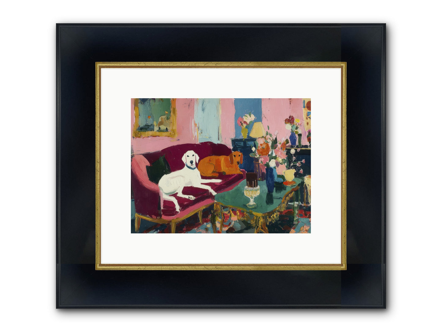 They Lived Well Framed Print - Wide Black w/Gold 12x9