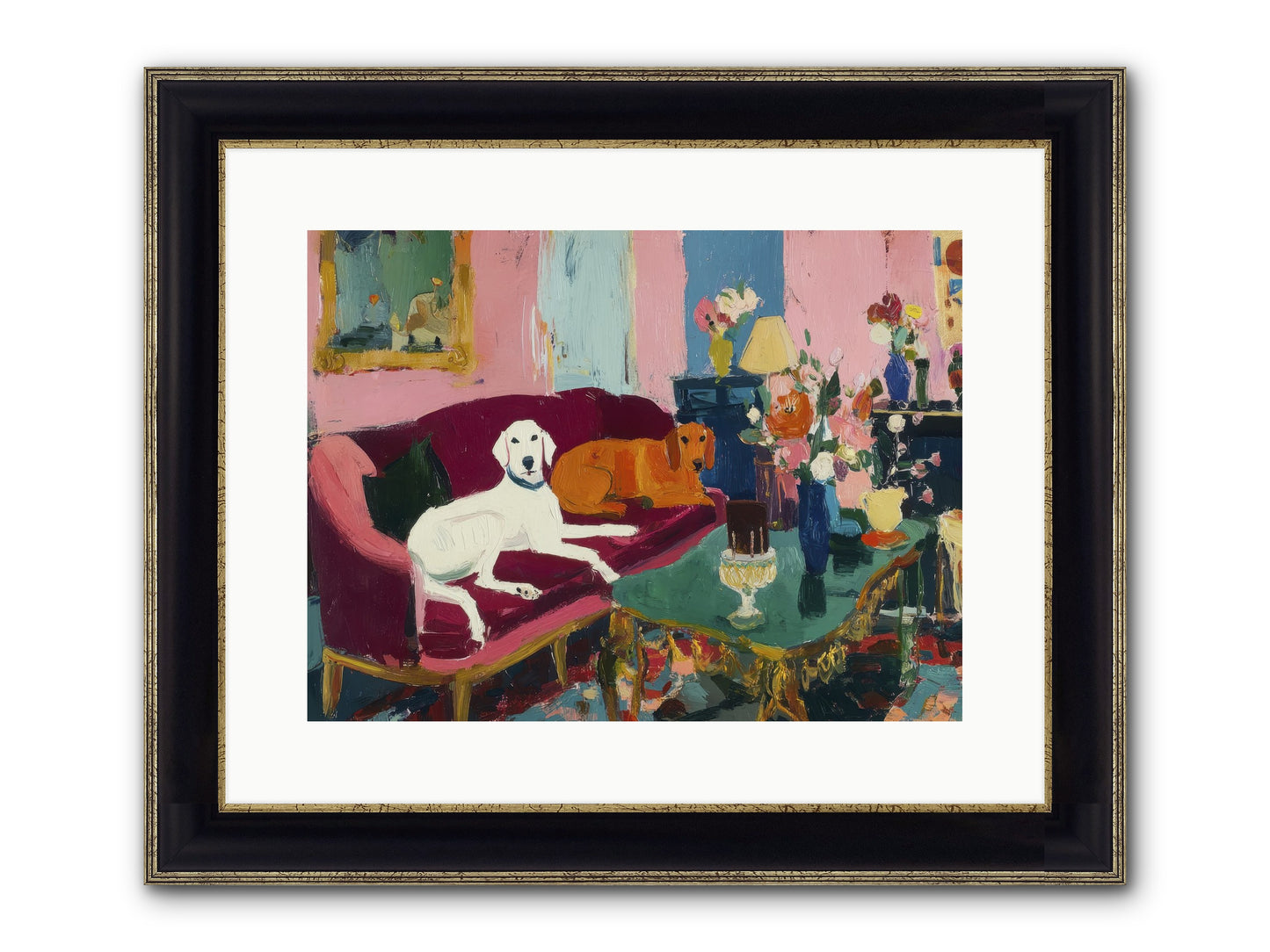 They Lived Well Framed Print - Black & Gold 16x12