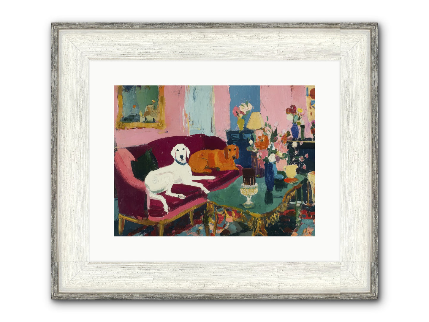 They Lived Well Framed Print - Driftwood White 16x12