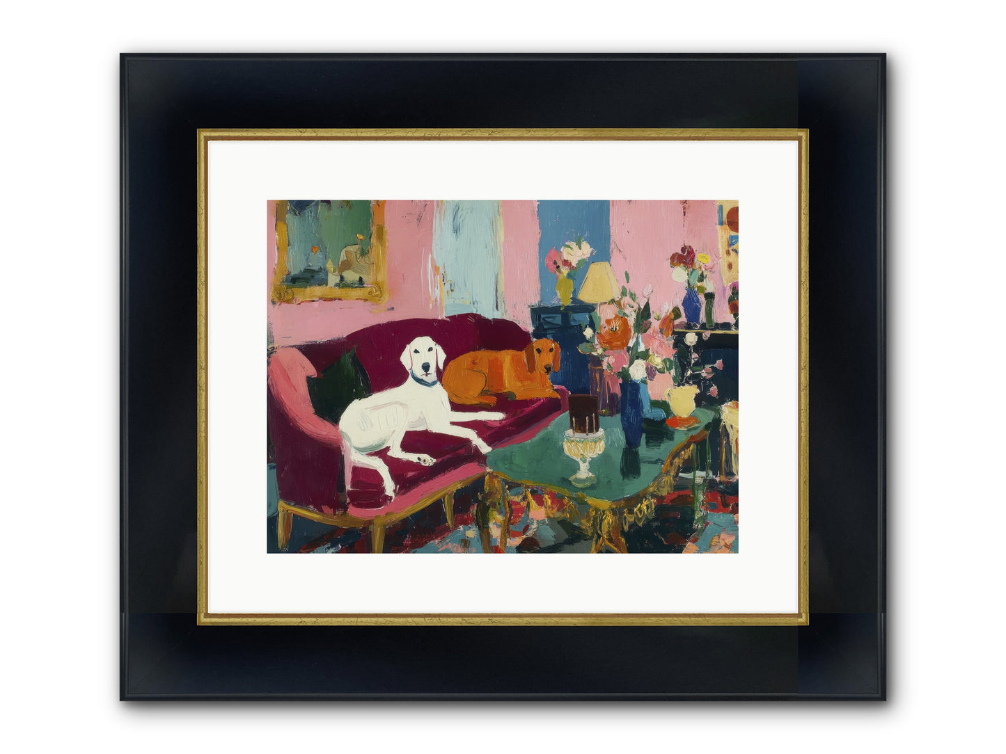 They Lived Well Framed Print - Wide Black w/Gold 16x12
