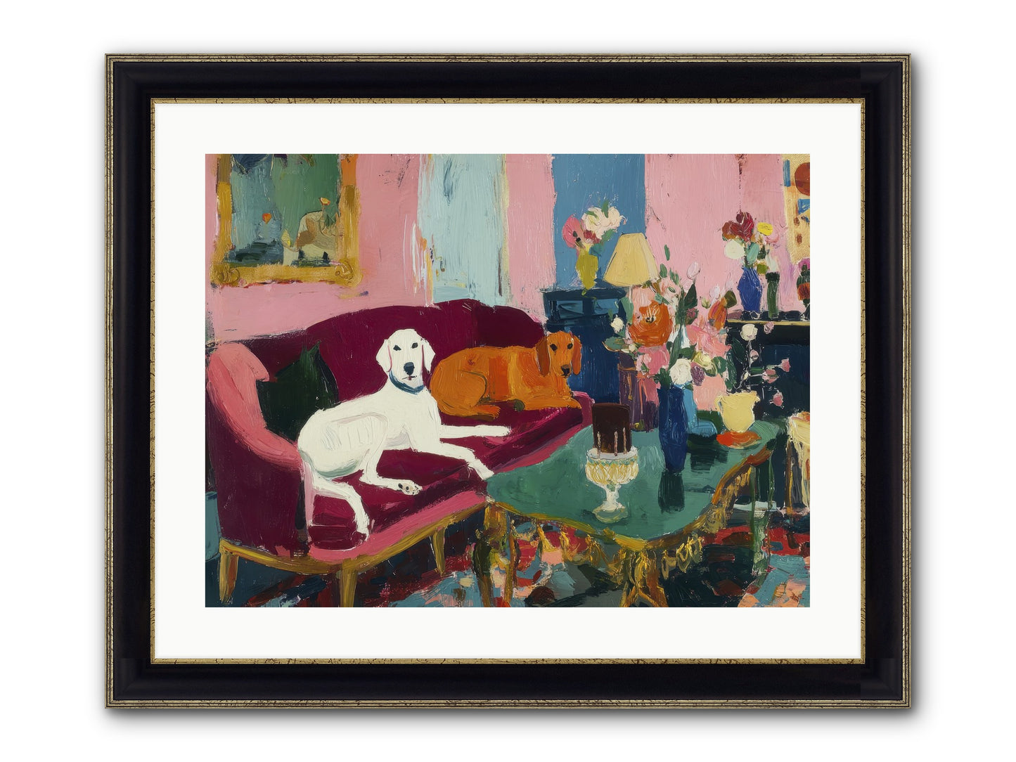 They Lived Well Framed Print - Black & Gold 24x18