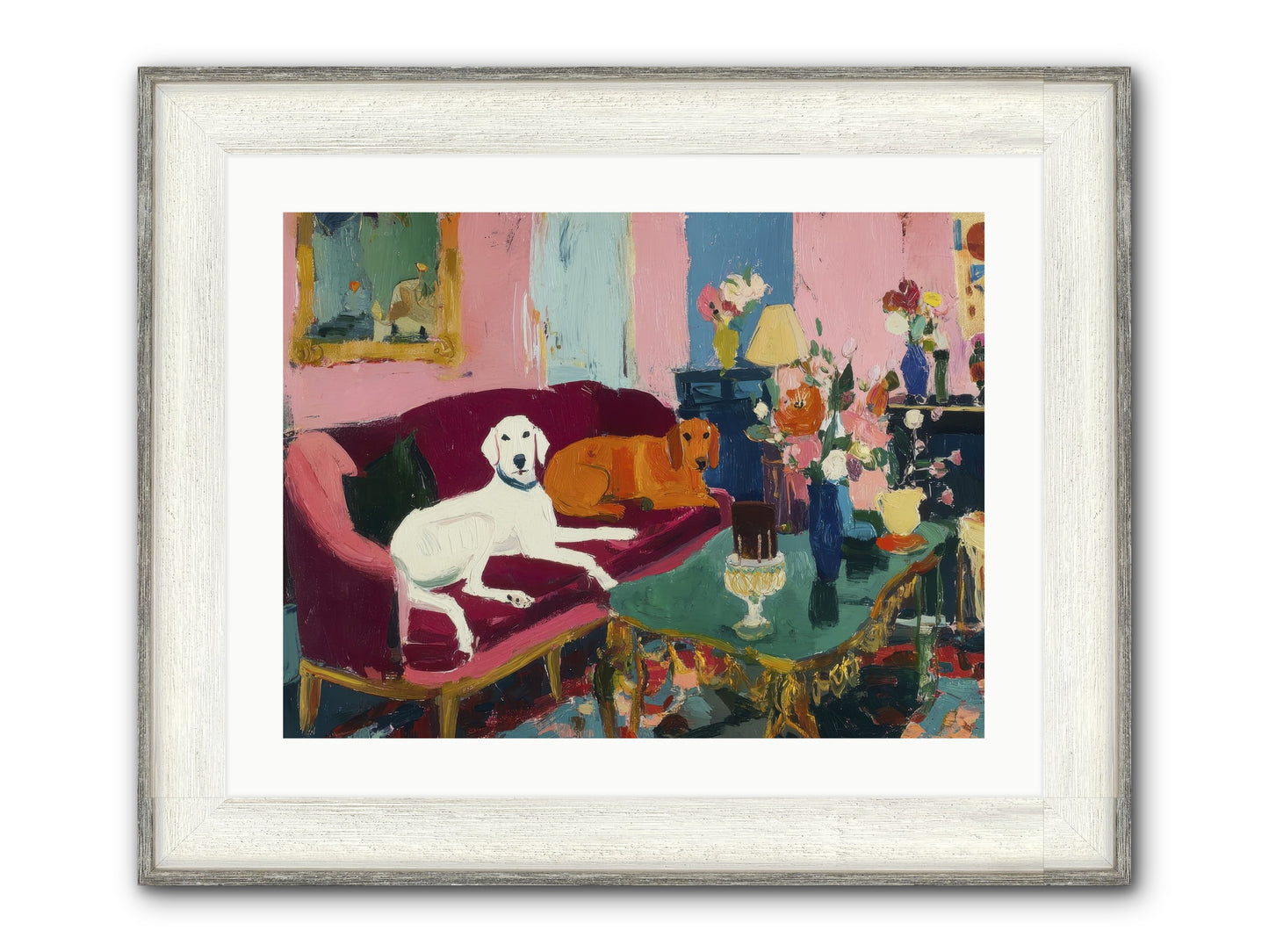 They Lived Well Framed Print - Driftwood White 24x18