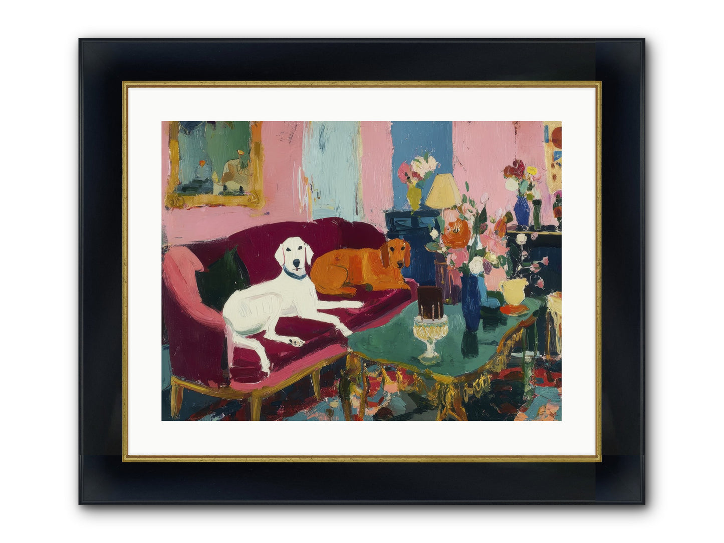 They Lived Well Framed Print - Wide Black w/Gold 24x18