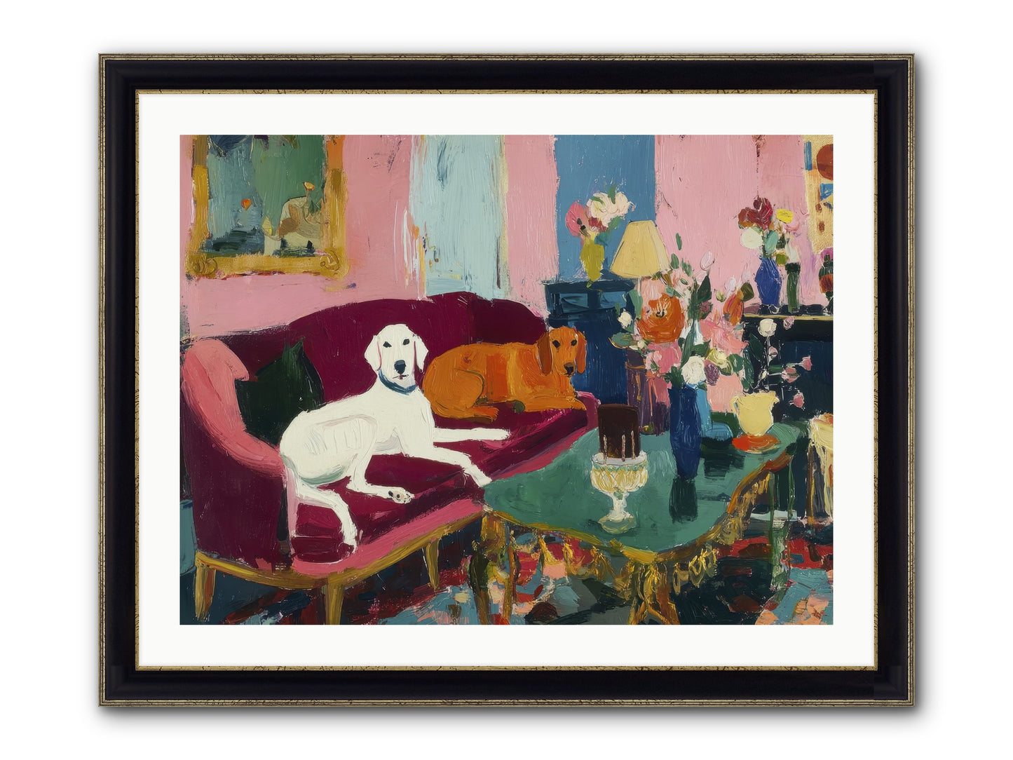 They Lived Well Framed Print - Black & Gold 32x24