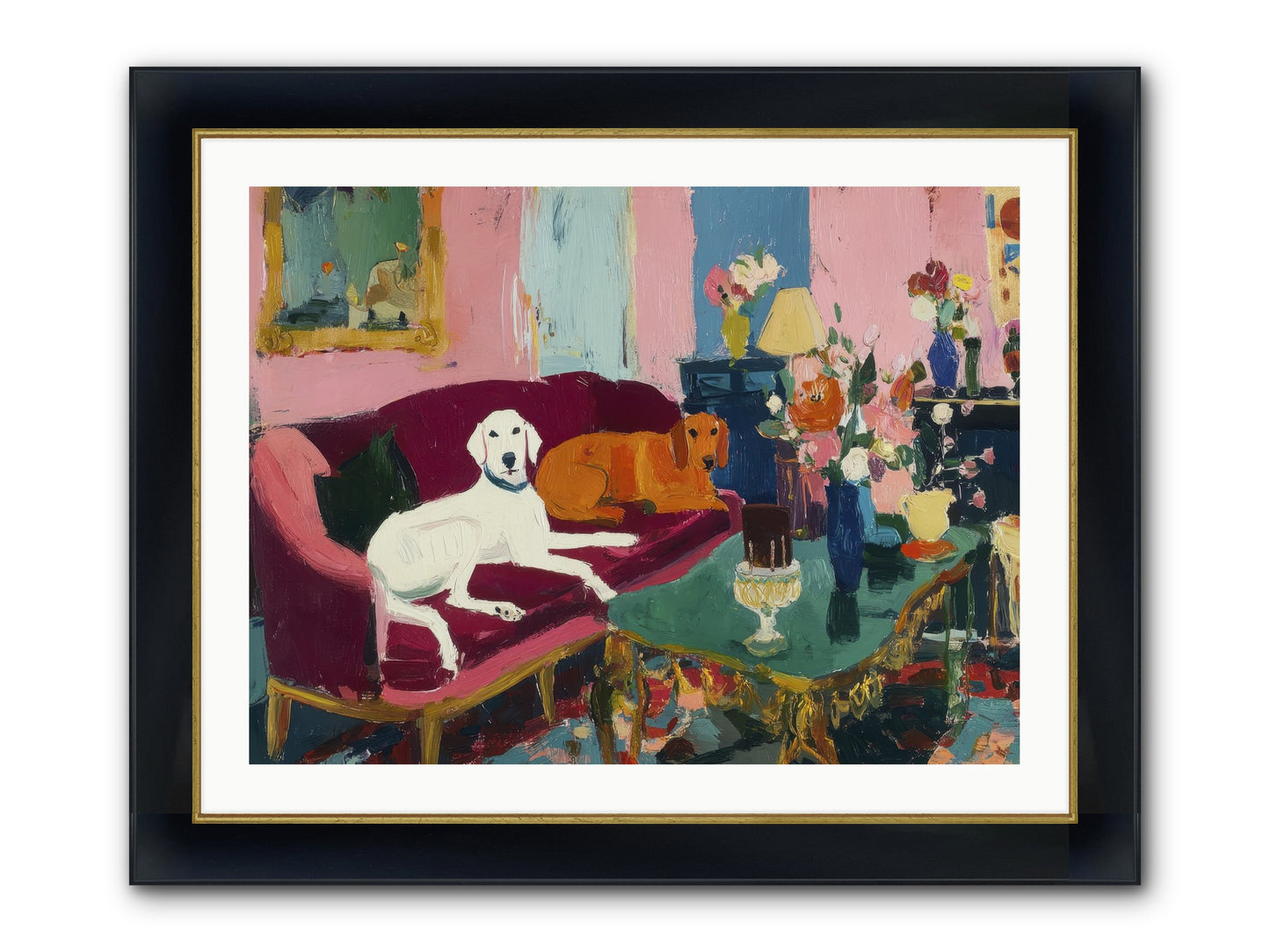 They Lived Well Framed Print - Wide Black w/Gold 32x24