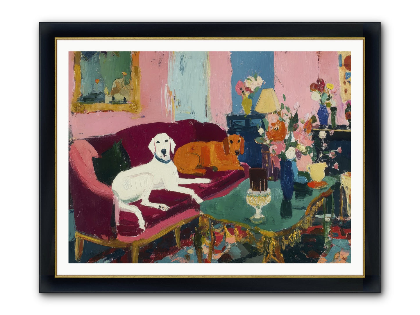 They Lived Well Framed Print - Wide Black w/Gold 48x36