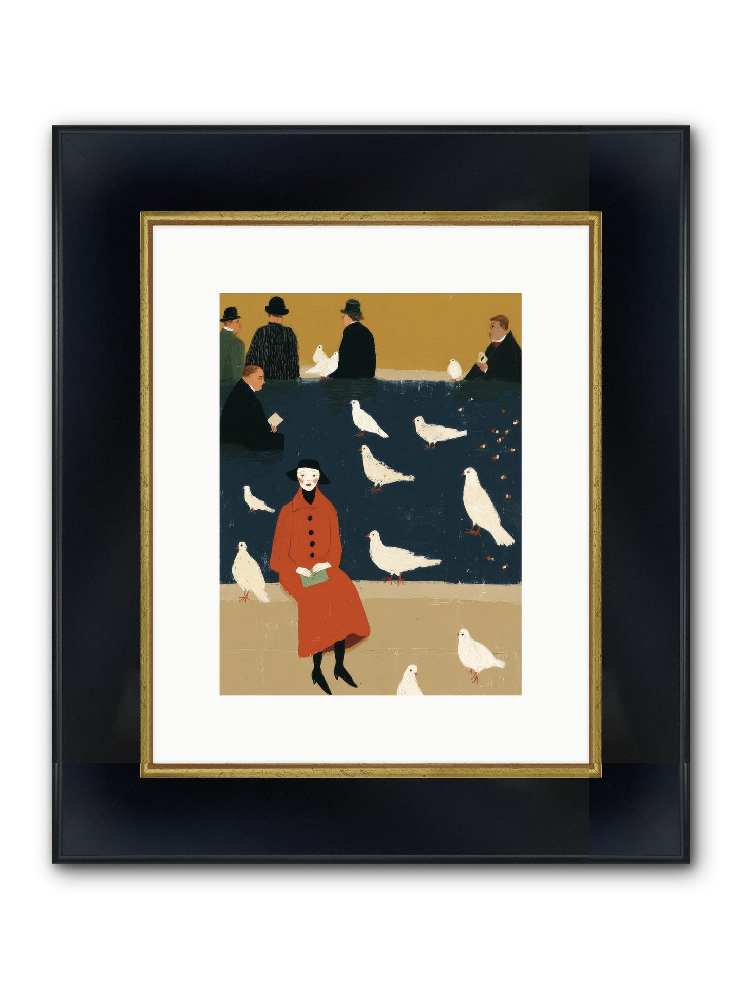 They Spoke In Maps Framed Print - Wide Black w/Gold 9x12