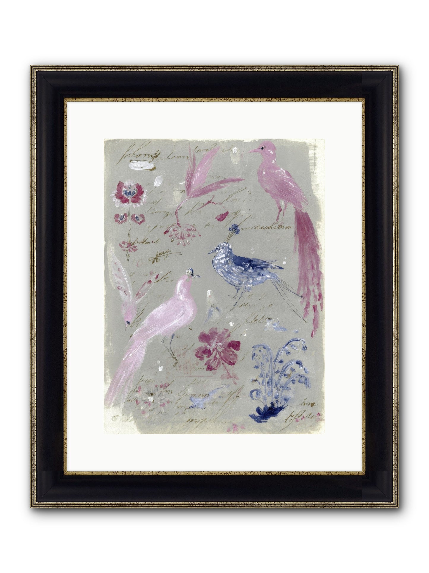 Thimble & Moon Society Framed Print - Black & Gold 12x16