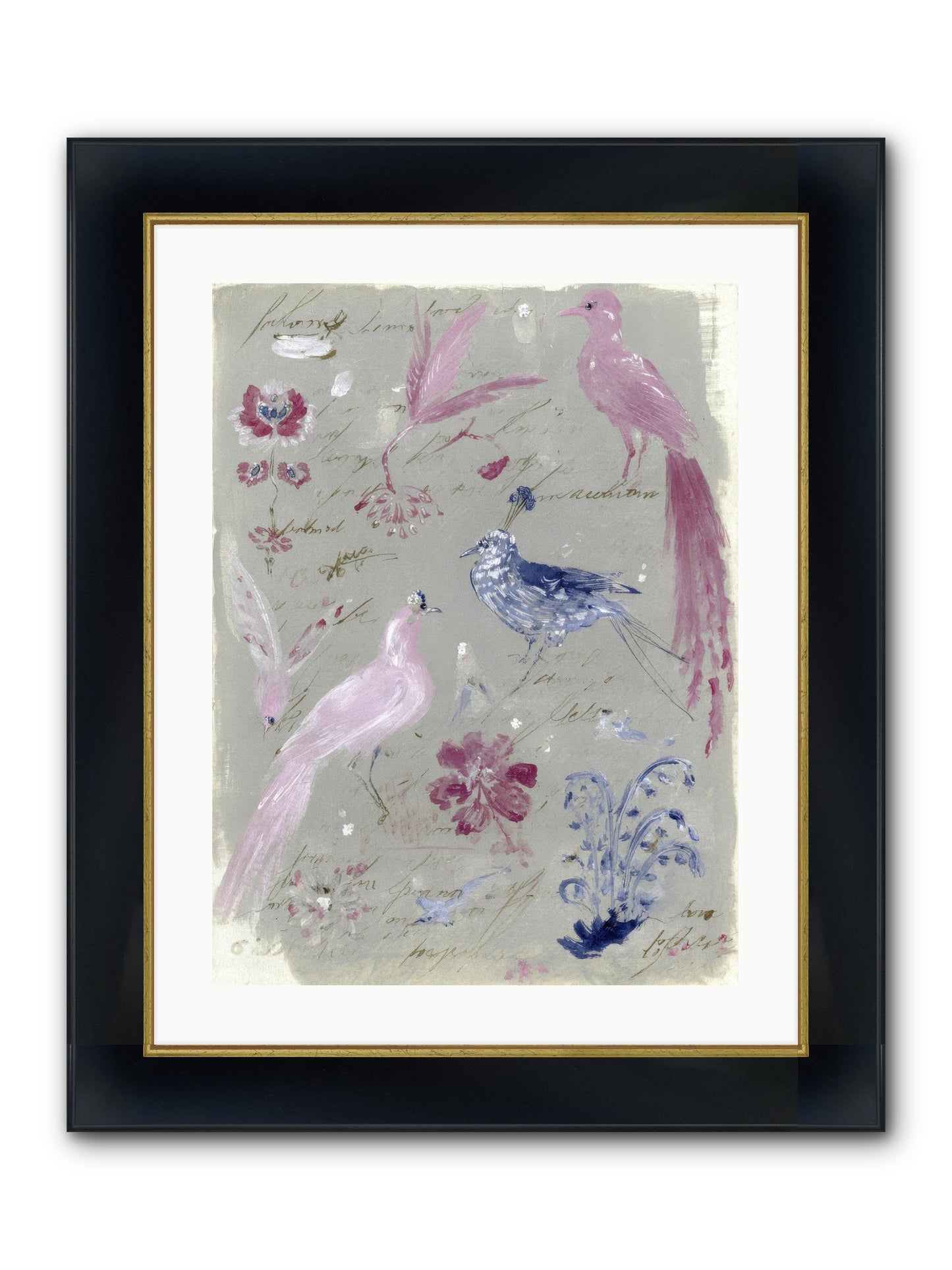 Thimble & Moon Society Framed Print - Wide Black w/Gold 18x24