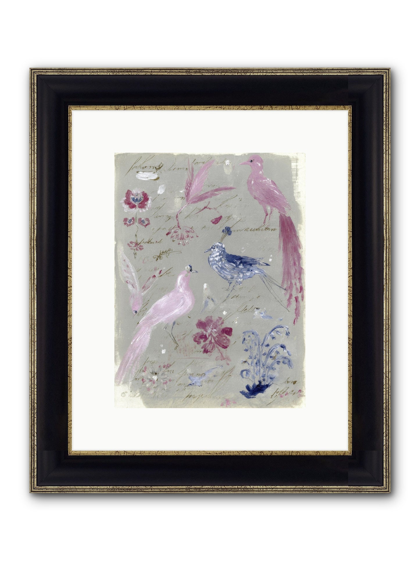 Thimble & Moon Society Framed Print - Black & Gold 9x12