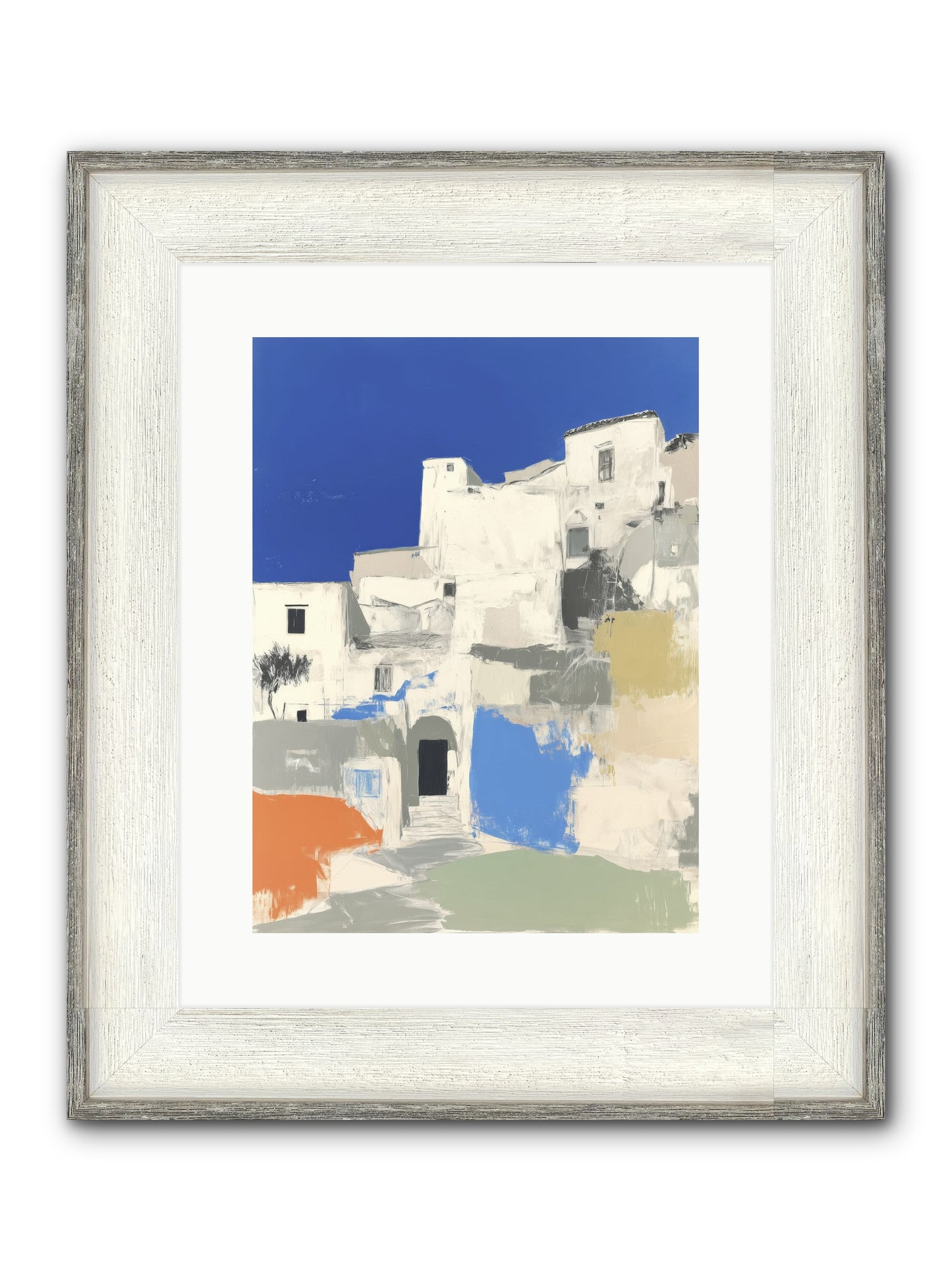 Thistleborne Framed Print - Driftwood White 12x16