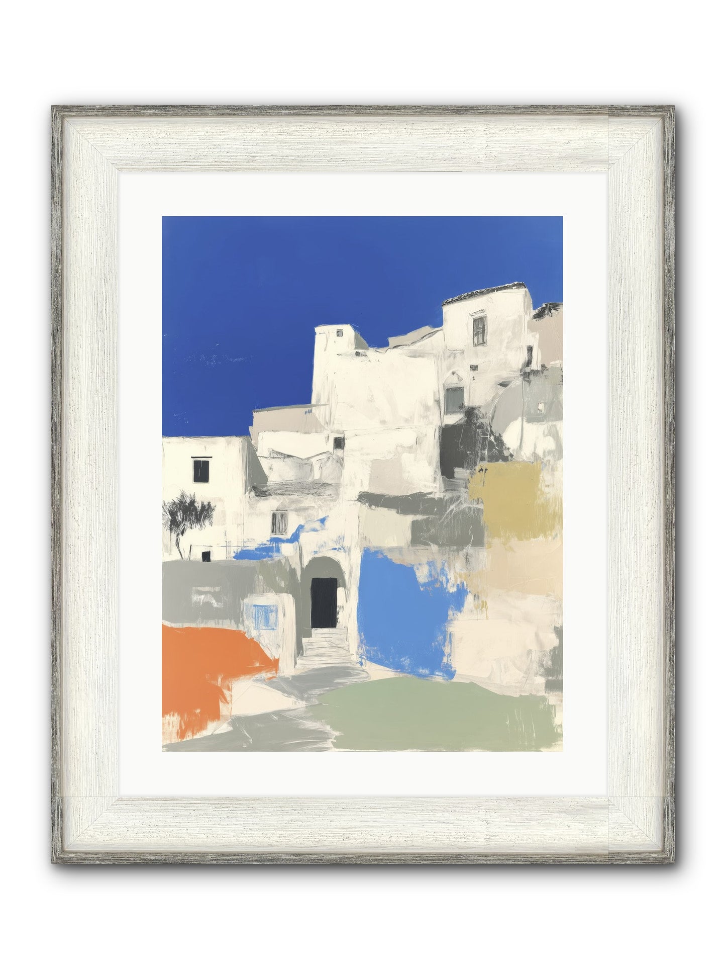 Thistleborne Framed Print - Driftwood White 18x24