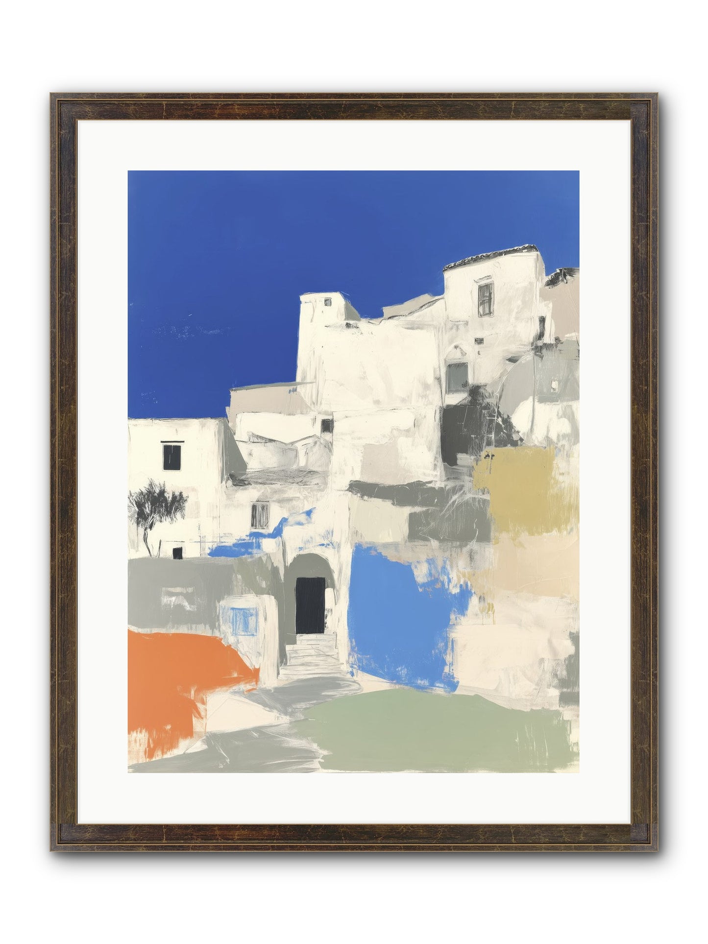 Thistleborne Framed Print - Slimwoods Black/Gold 18x24