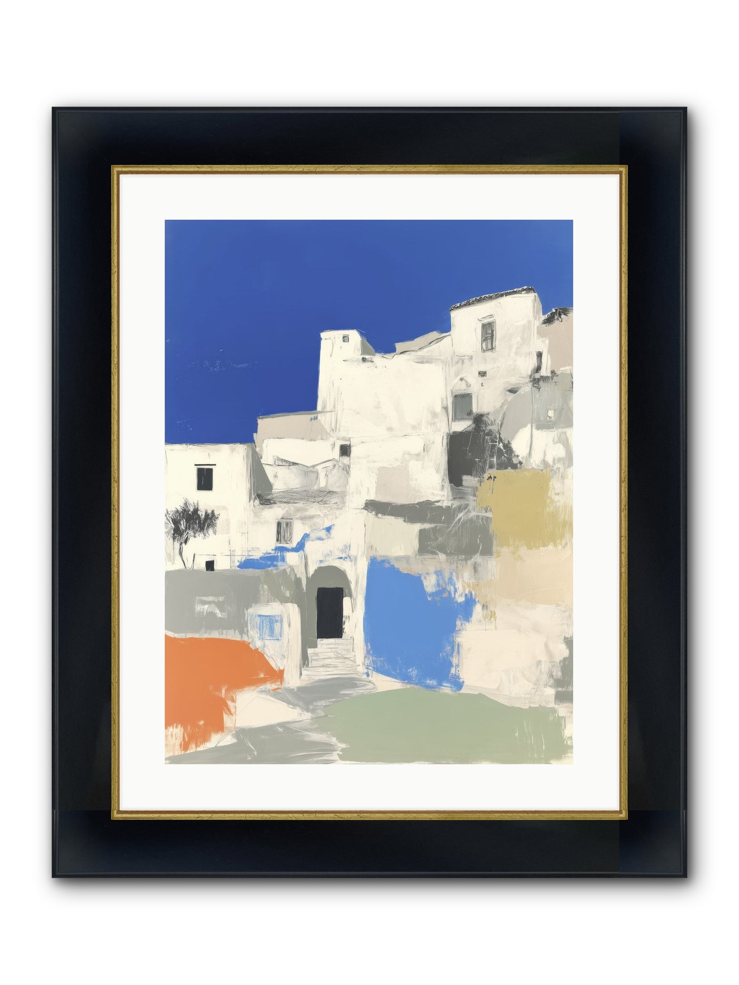 Thistleborne Framed Print - Wide Black w/Gold 18x24