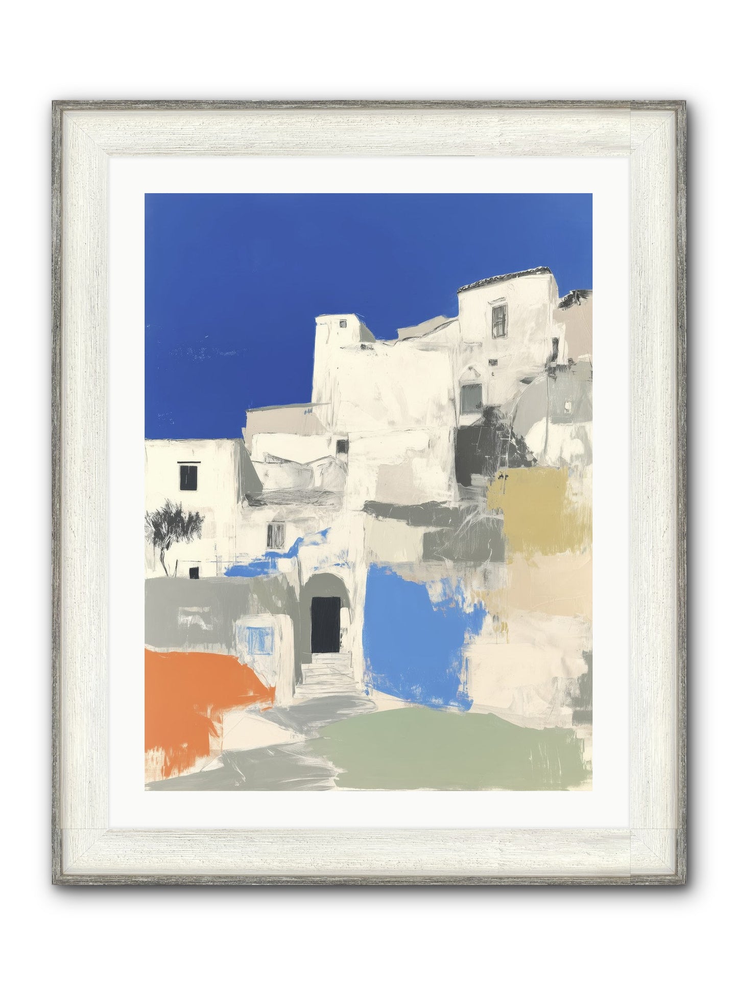 Thistleborne Framed Print - Driftwood White 24x32