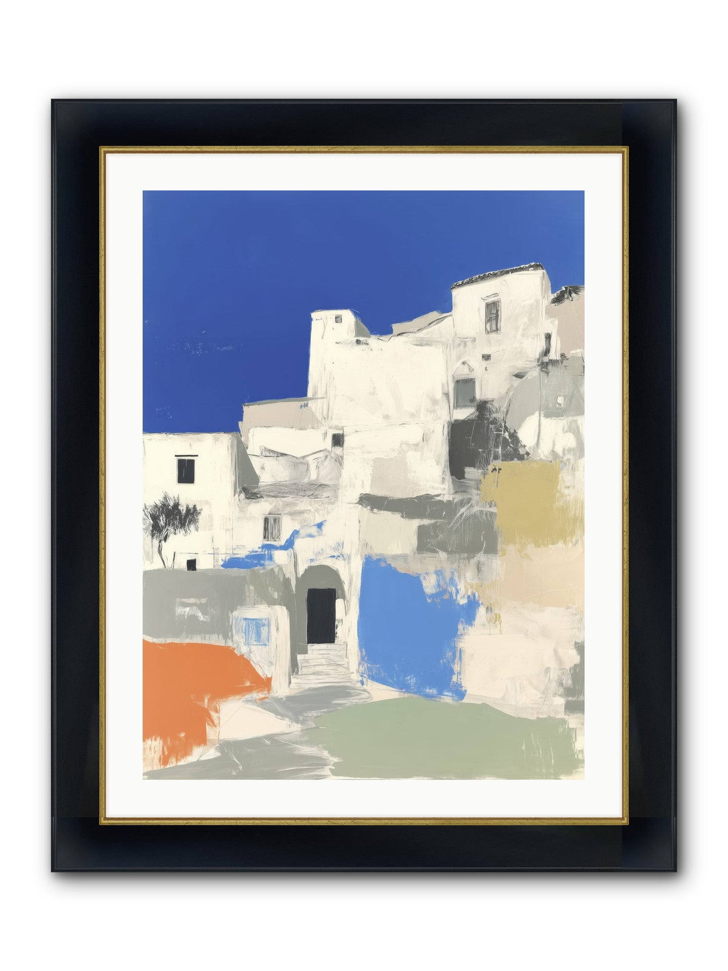 Thistleborne Framed Print - Wide Black w/Gold 24x32