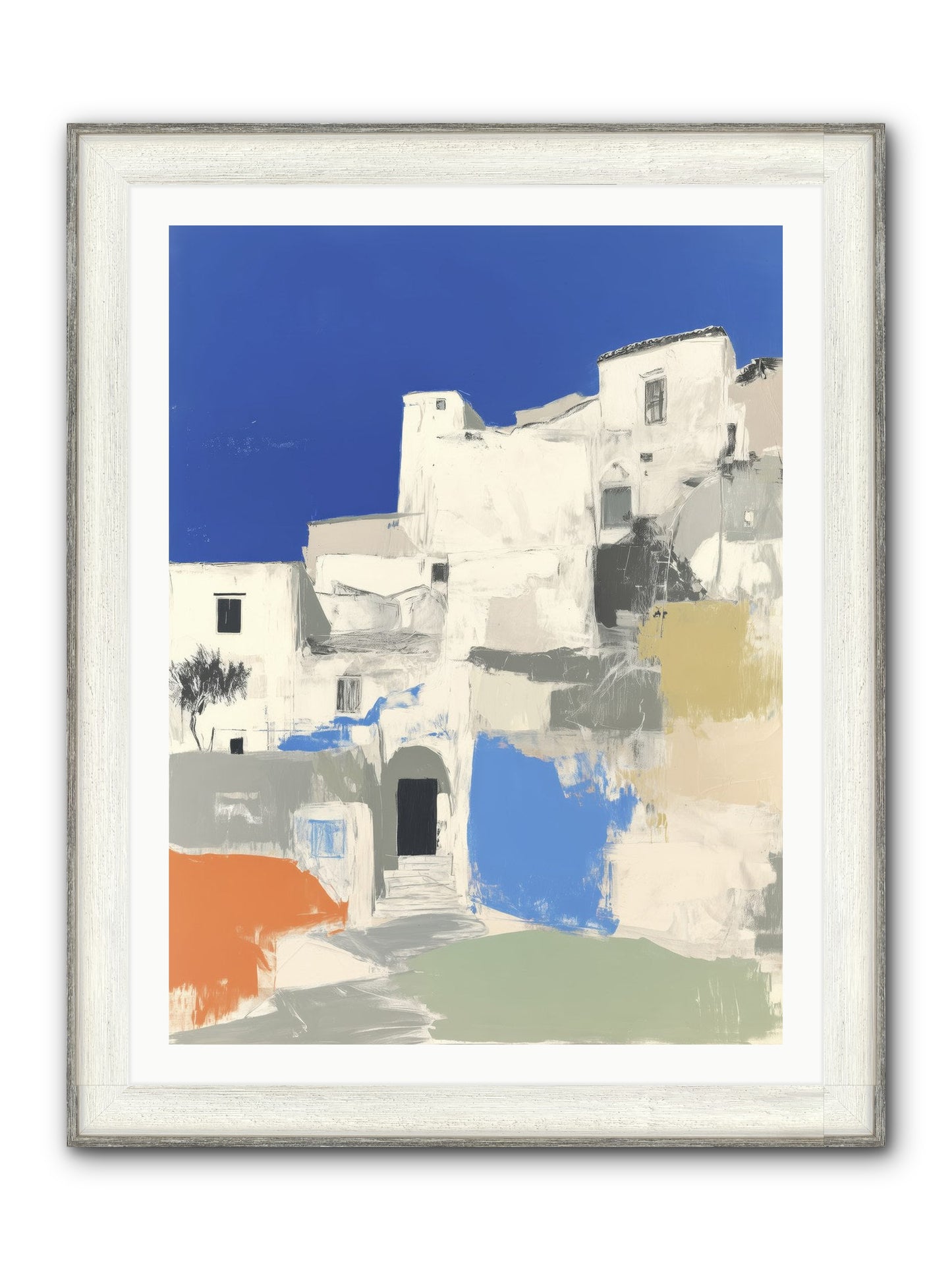 Thistleborne Framed Print - Driftwood White 30x40