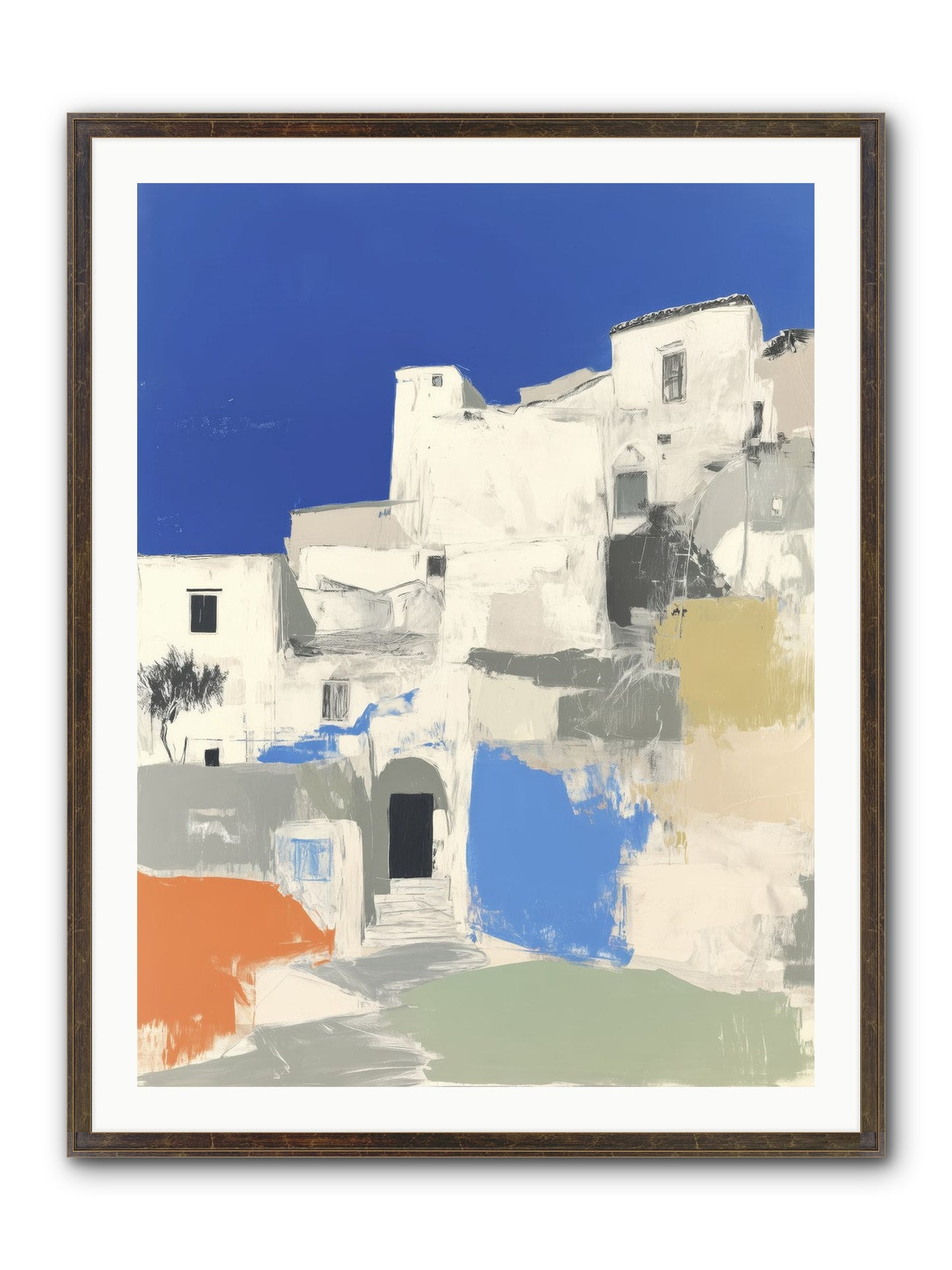 Thistleborne Framed Print - Slimwoods Black/Gold 30x40