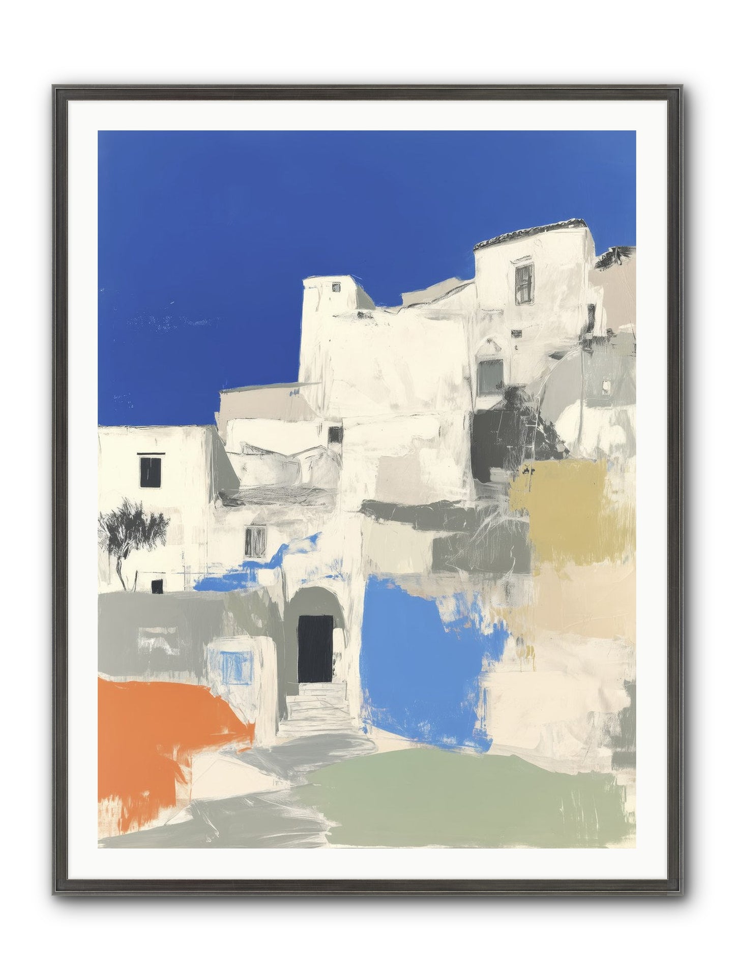 Thistleborne Framed Print - Slimwoods Black/Silver 36x48