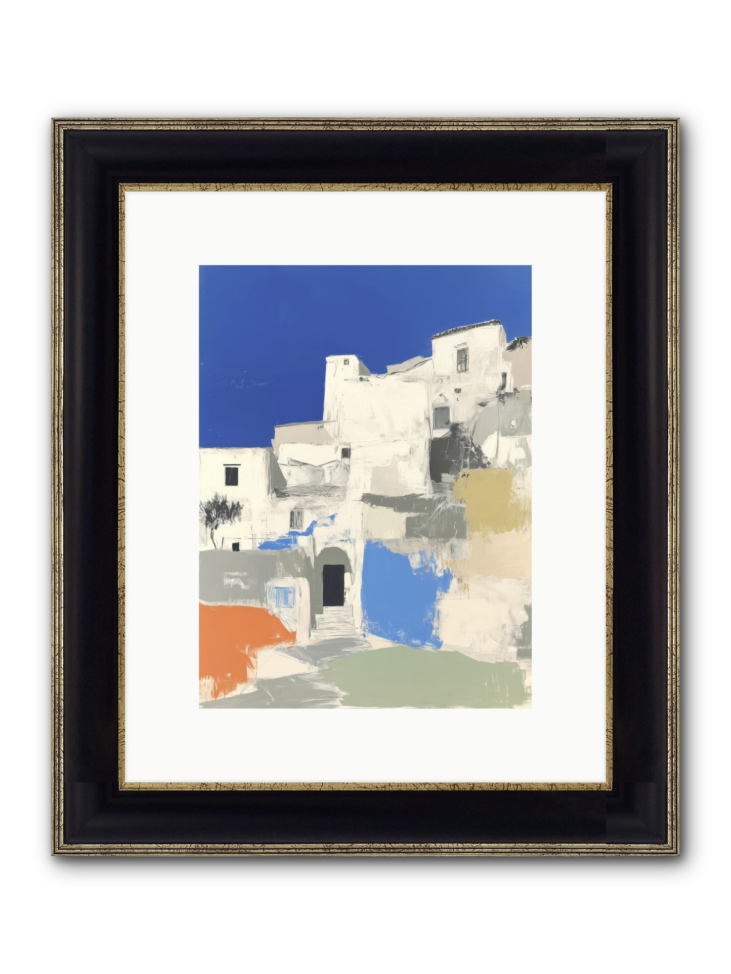 Thistleborne Framed Print - Black & Gold 9x12