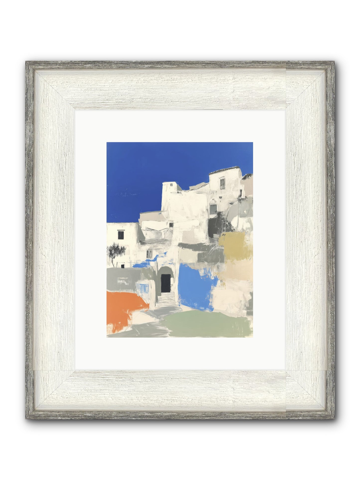 Thistleborne Framed Print - Driftwood White 9x12