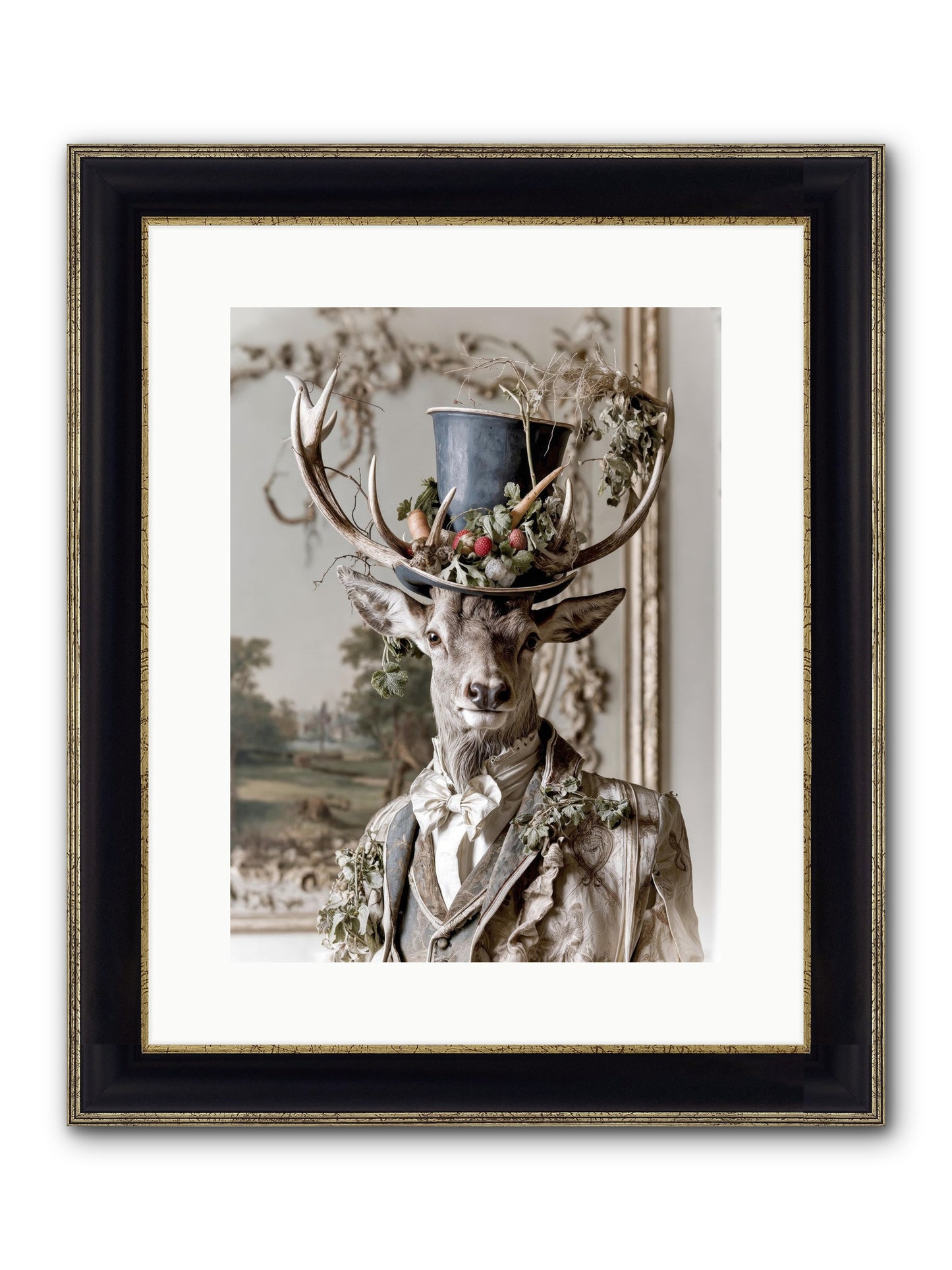 Thornborn Framed Print - Black & Gold 12x16