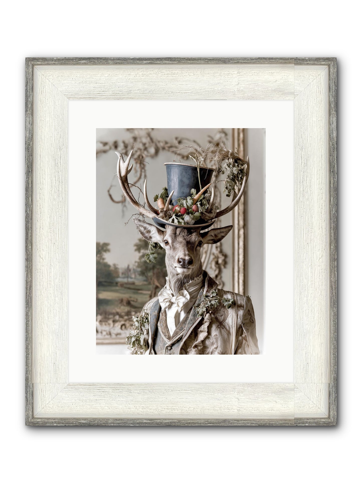 Thornborn Framed Print - Driftwood White 12x16