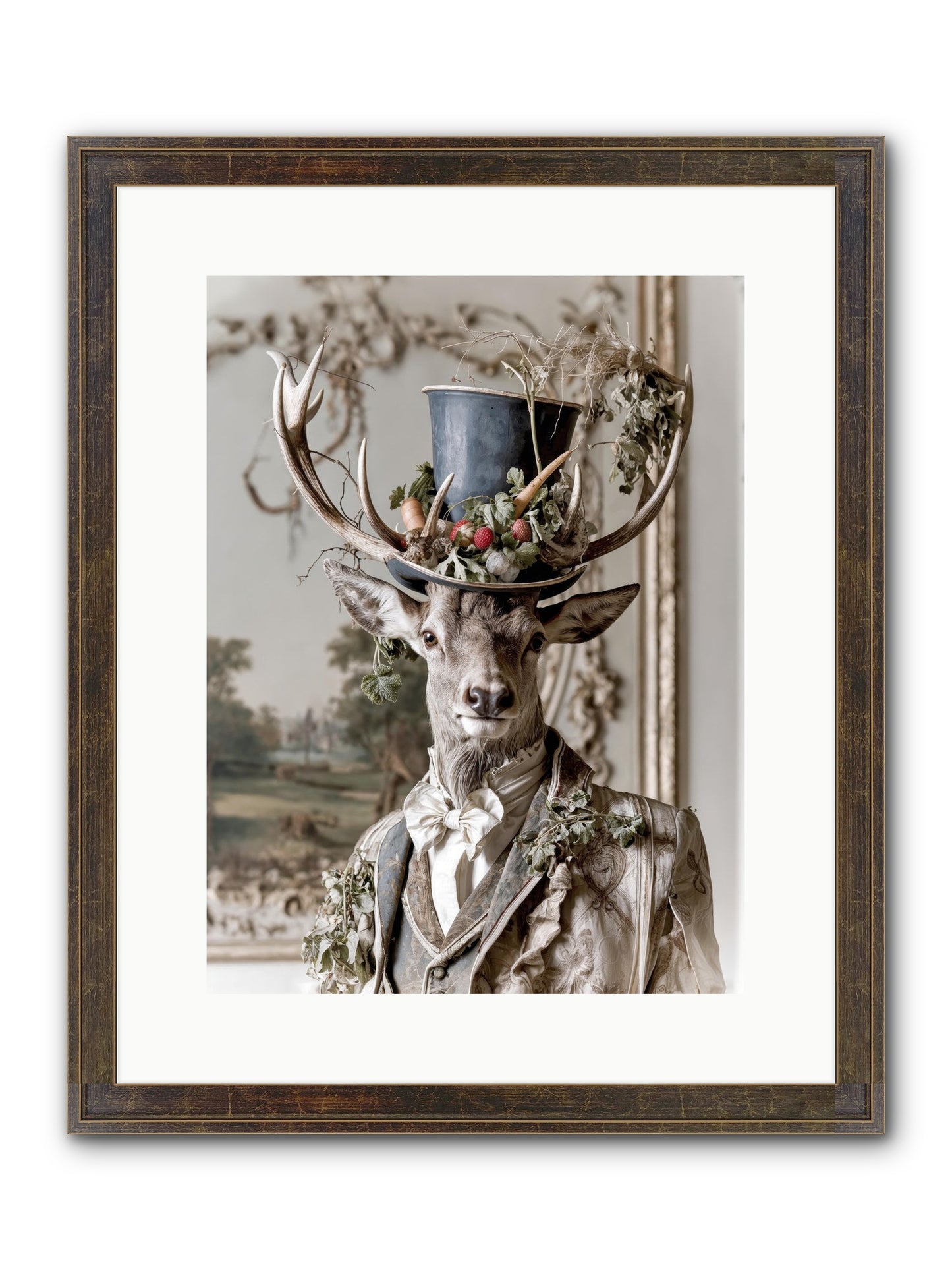 Thornborn Framed Print - Slimwoods Black/Gold 12x16