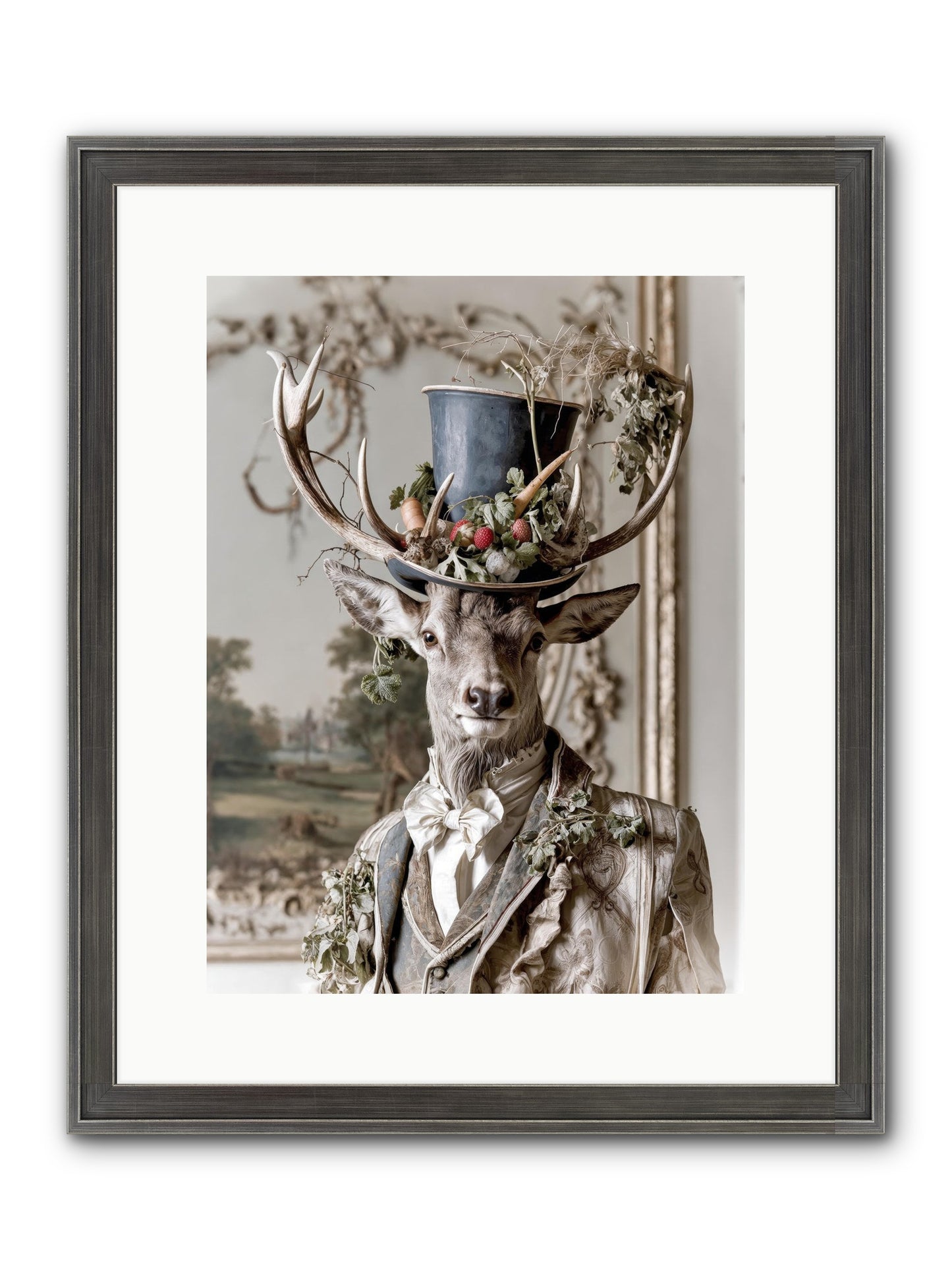 Thornborn Framed Print - Slimwoods Black/Silver 12x16