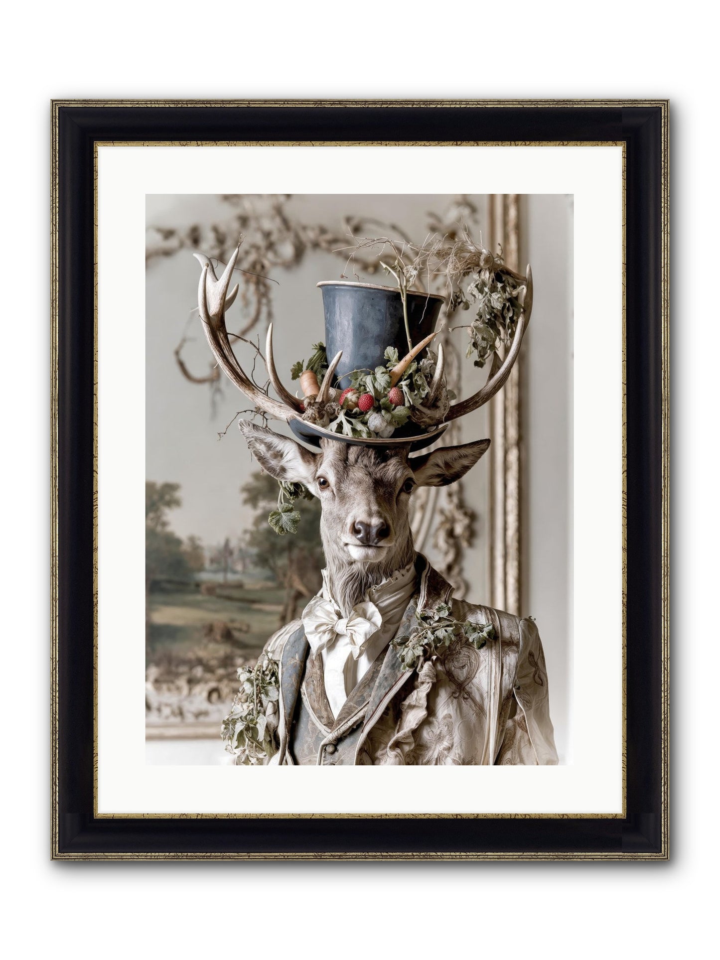 Thornborn Framed Print - Black & Gold 18x24