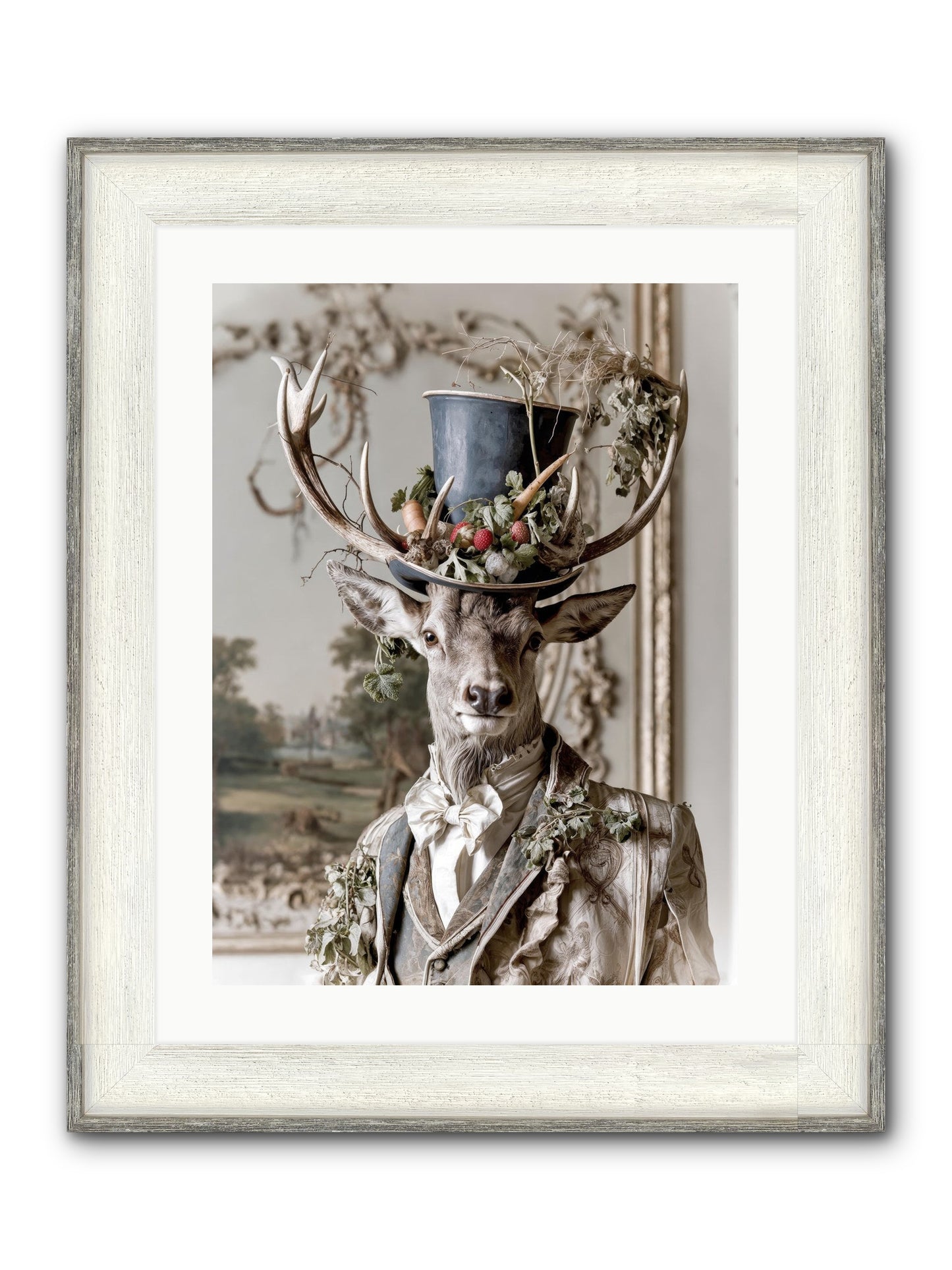 Thornborn Framed Print - Driftwood White 18x24