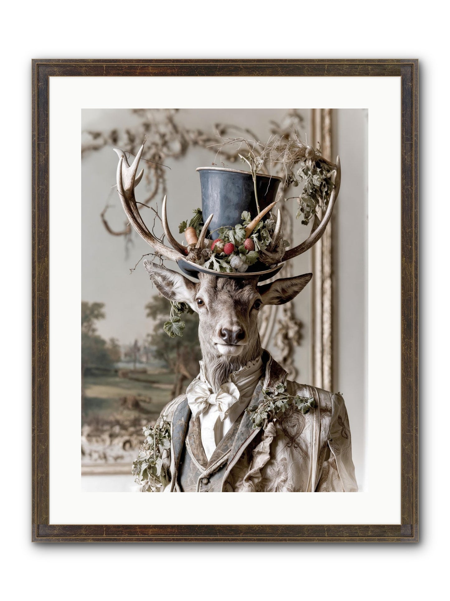Thornborn Framed Print - Slimwoods Black/Gold 18x24