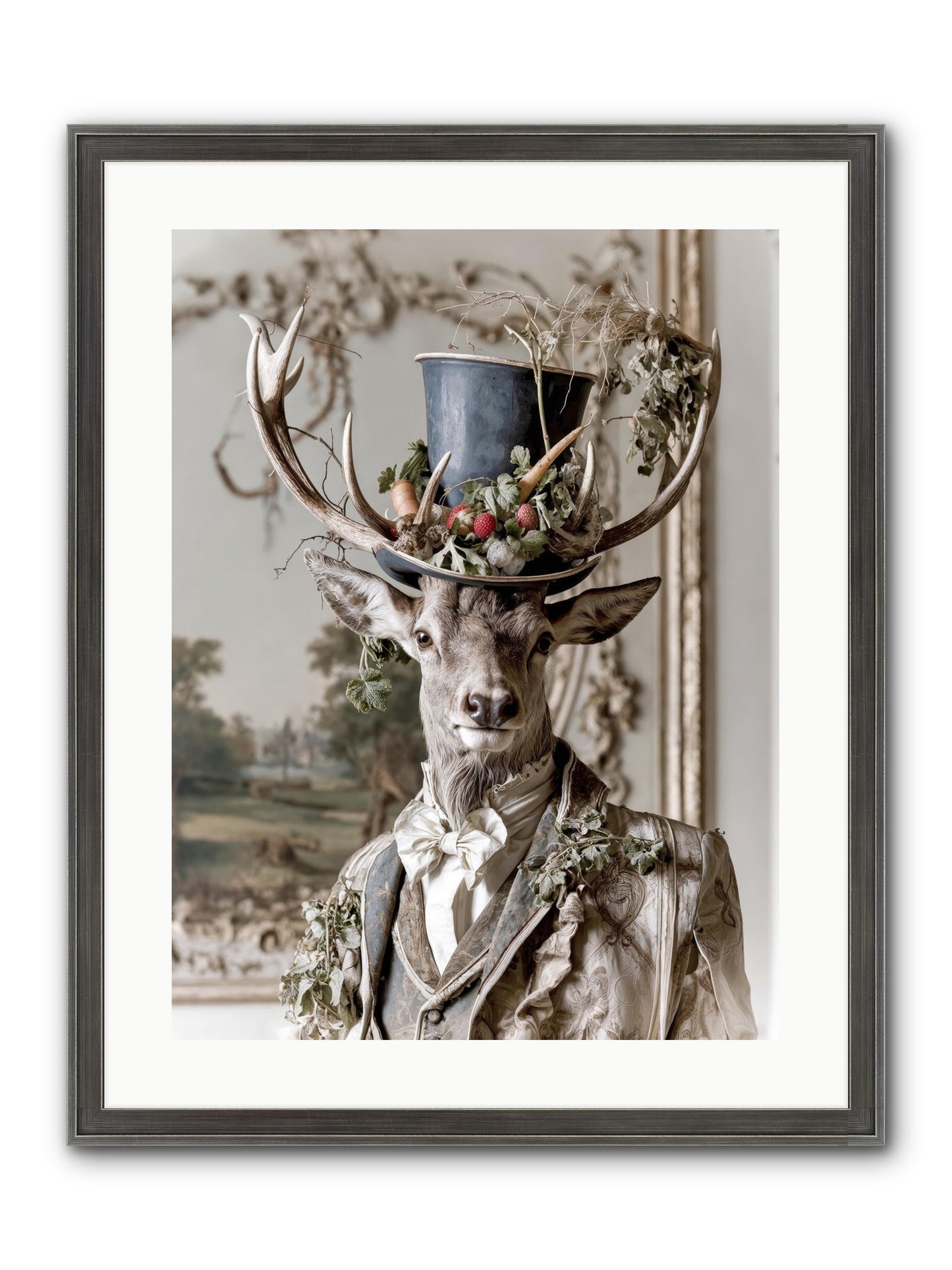 Thornborn Framed Print - Slimwoods Black/Silver 18x24