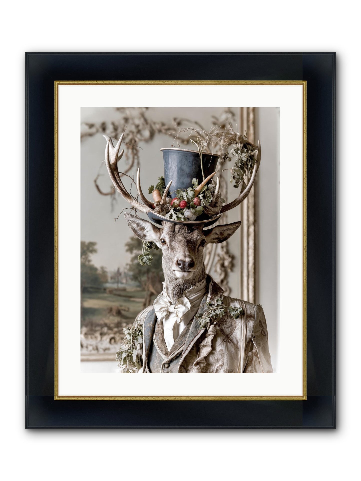 Thornborn Framed Print - Wide Black w/Gold 18x24