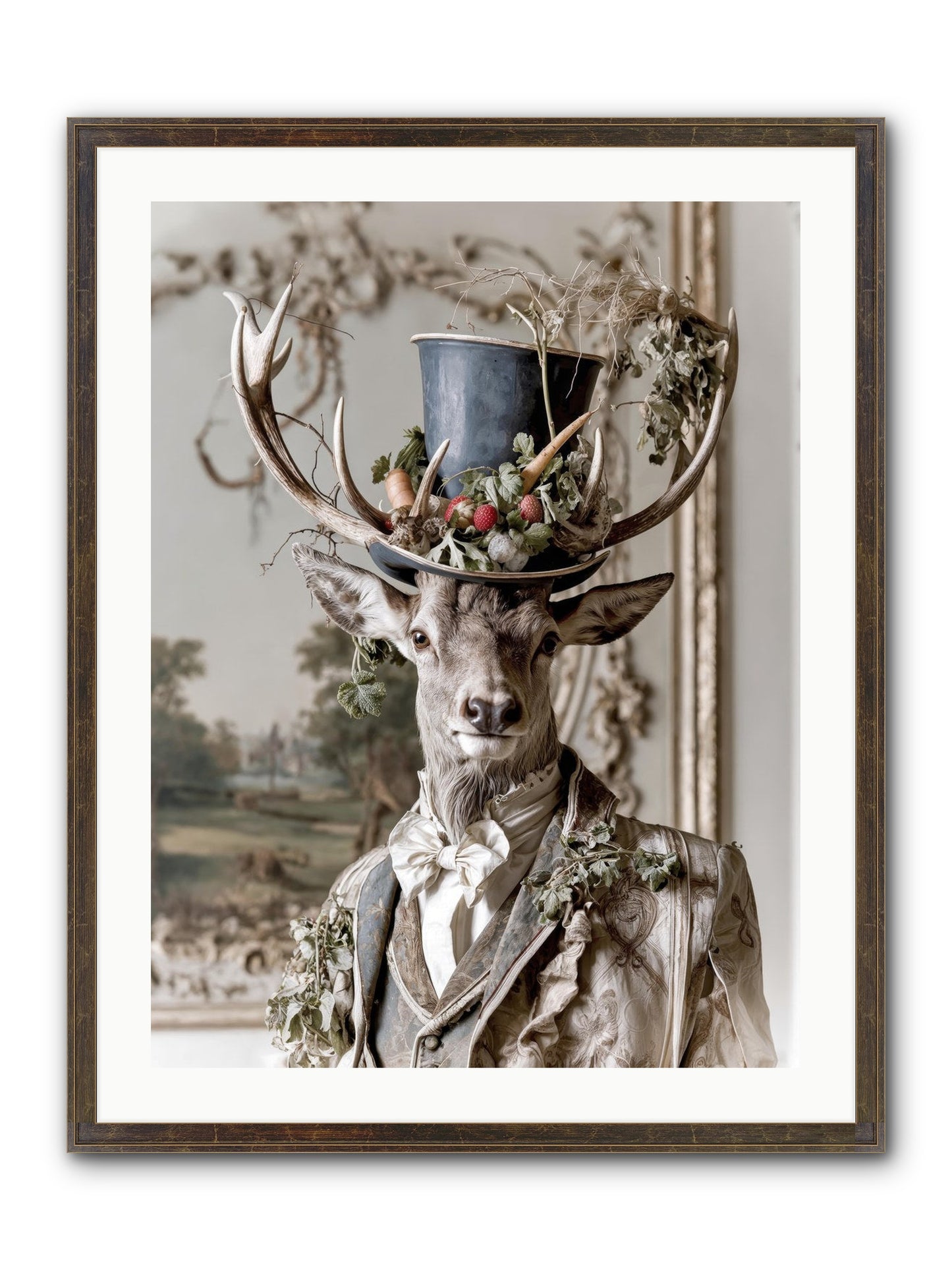 Thornborn Framed Print - Slimwoods Black/Gold 24x32