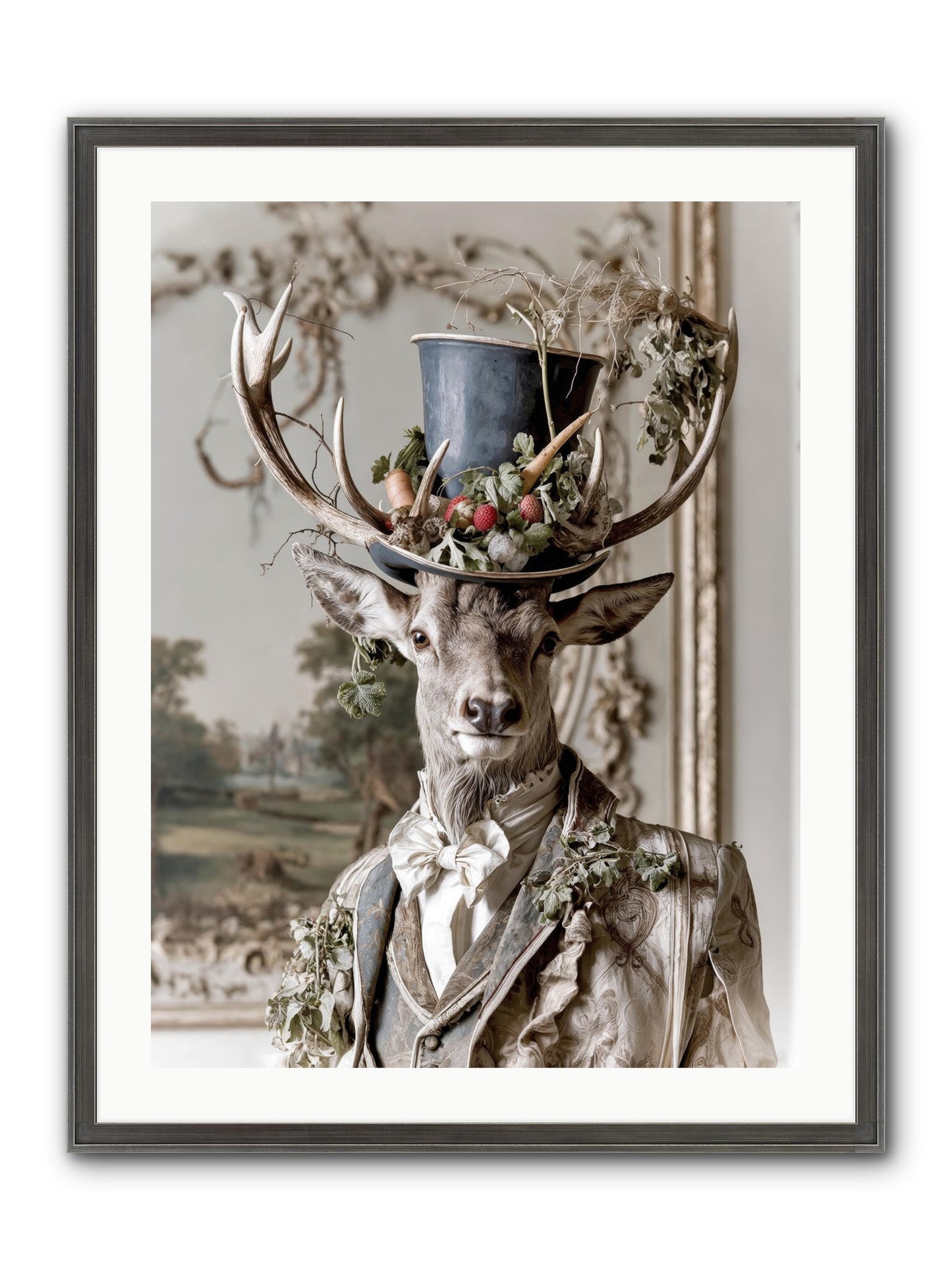 Thornborn Framed Print - Slimwoods Black/Silver 24x32