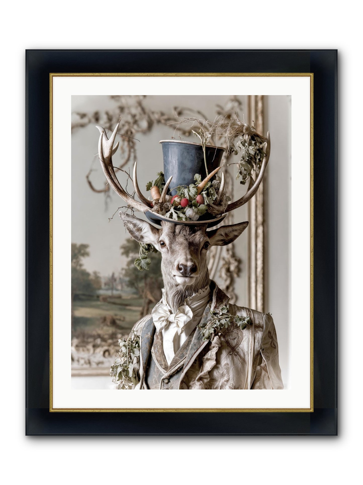 Thornborn Framed Print - Wide Black w/Gold 24x32
