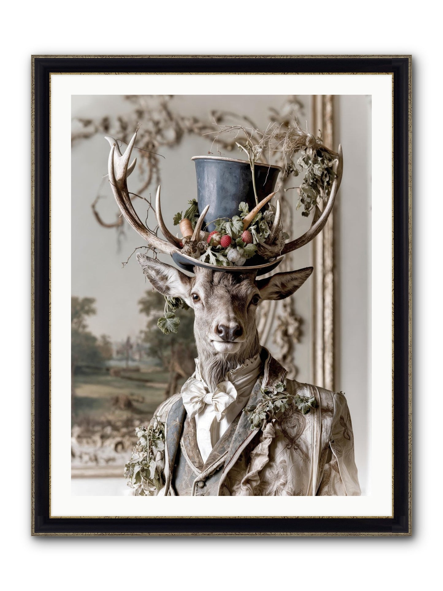 Thornborn Framed Print - Black & Gold 30x40