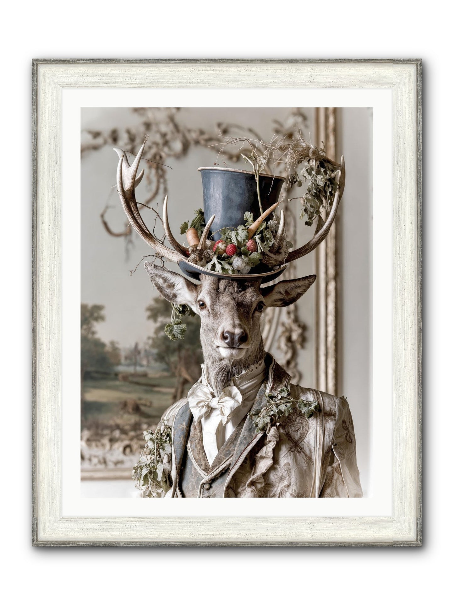 Thornborn Framed Print - Driftwood White 30x40