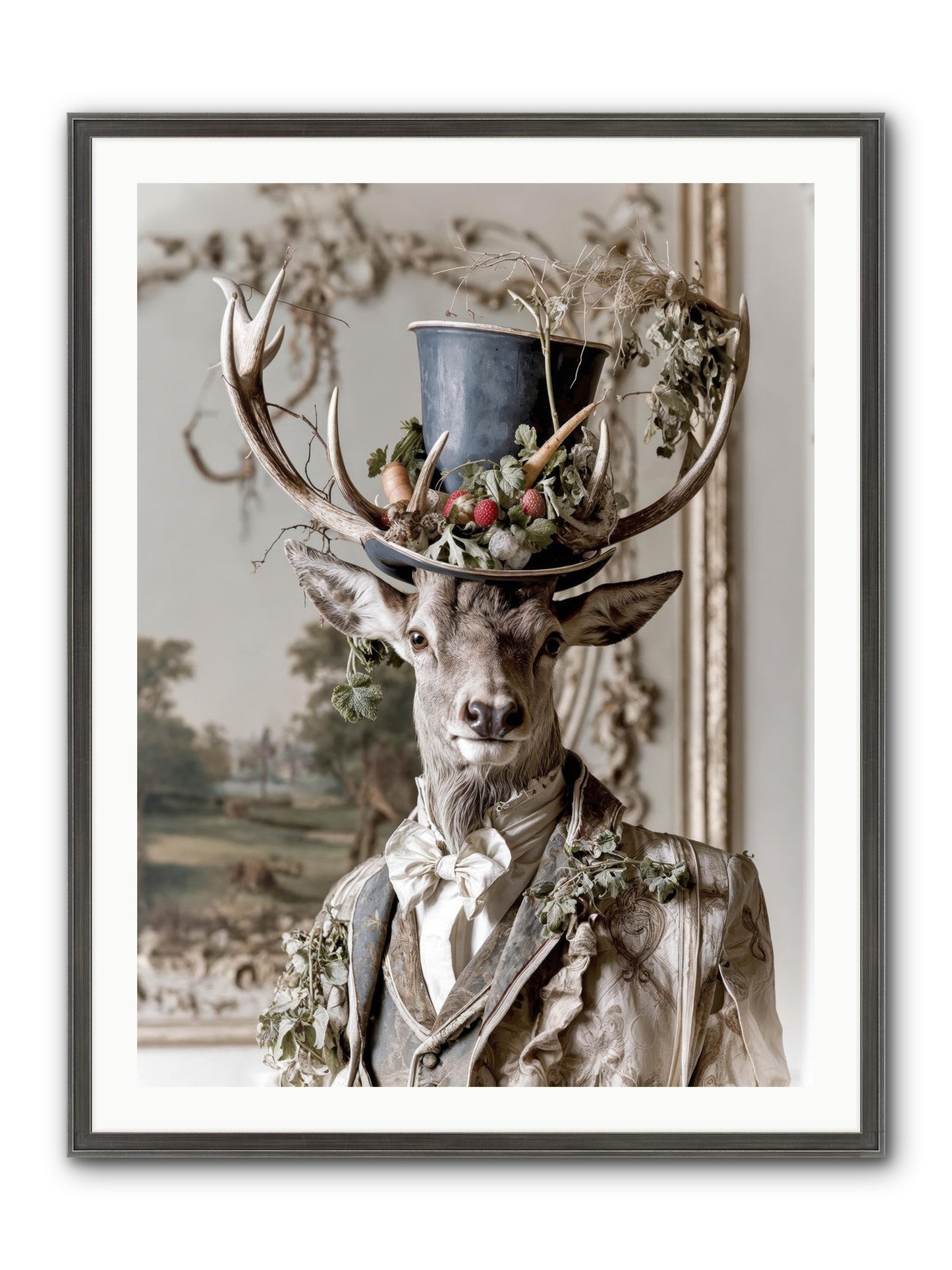 Thornborn Framed Print - Slimwoods Black/Silver 30x40