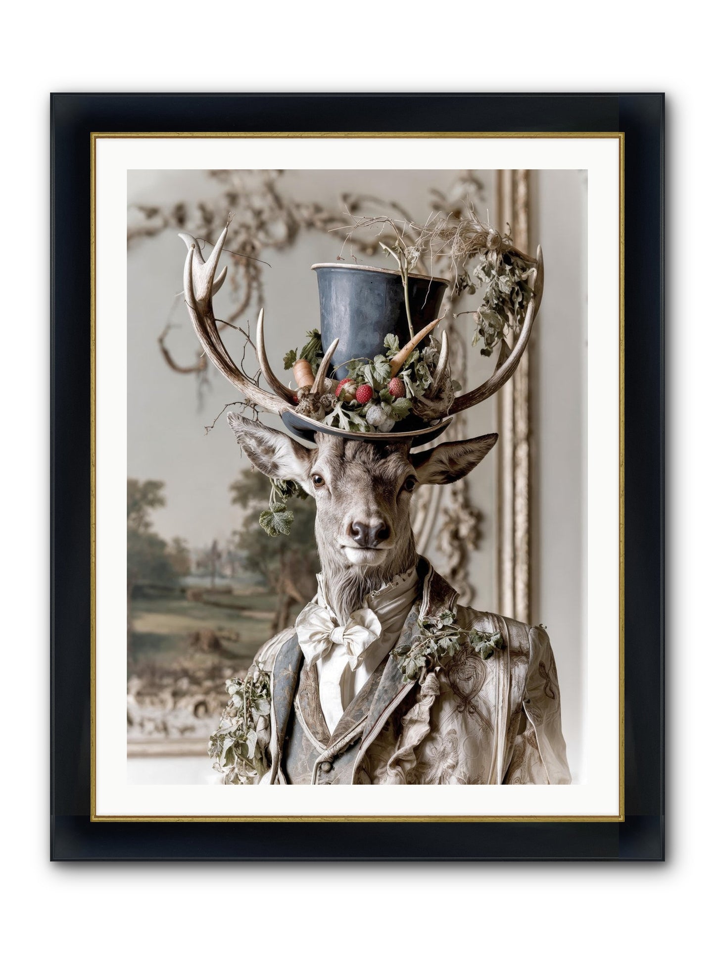 Thornborn Framed Print - Wide Black w/Gold 30x40