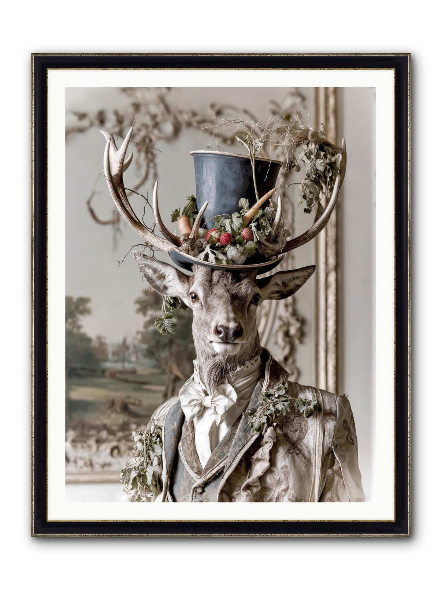 Thornborn Framed Print - Black & Gold 36x48